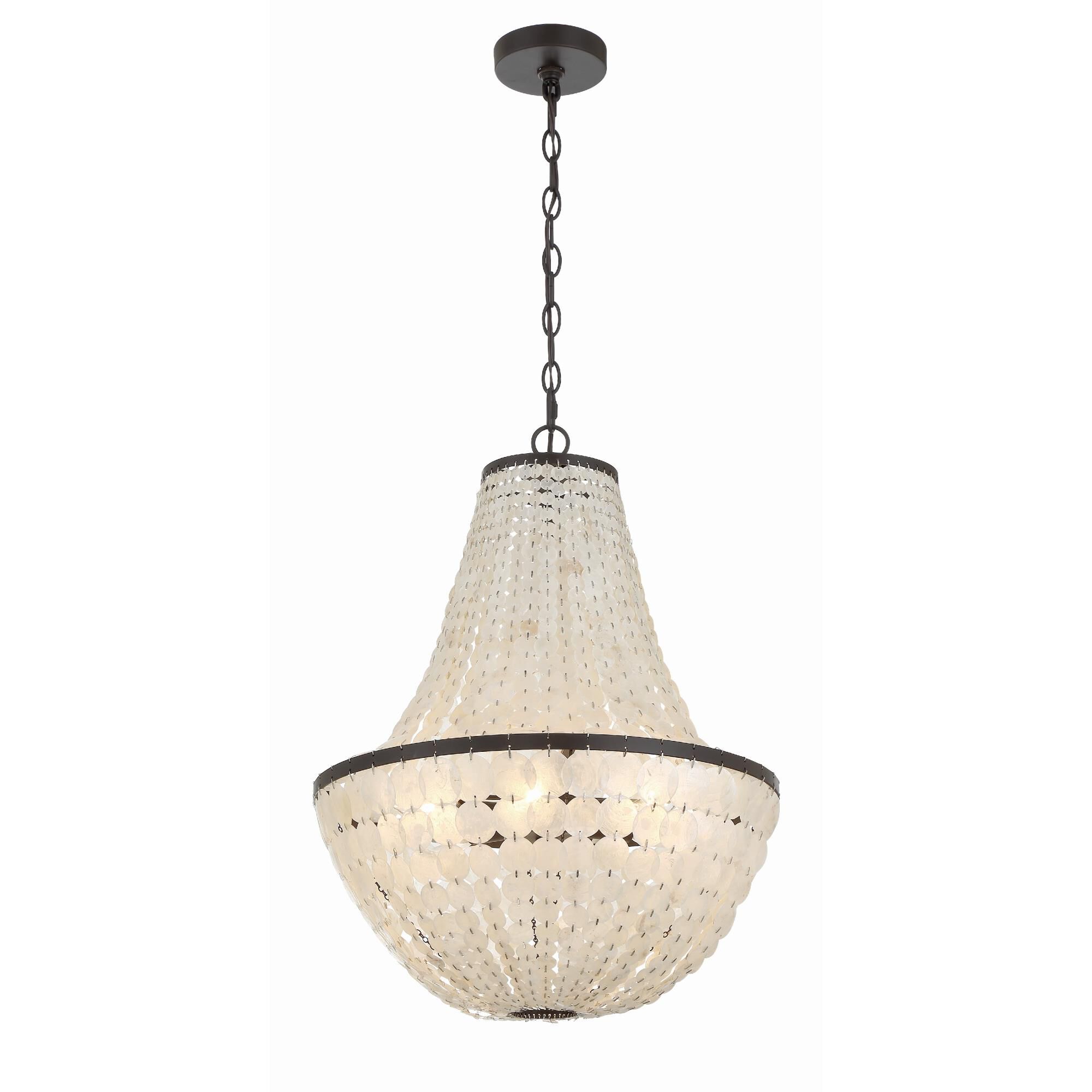 Brielle 18 Inch 6 Light Mini Chandelier by Crystorama