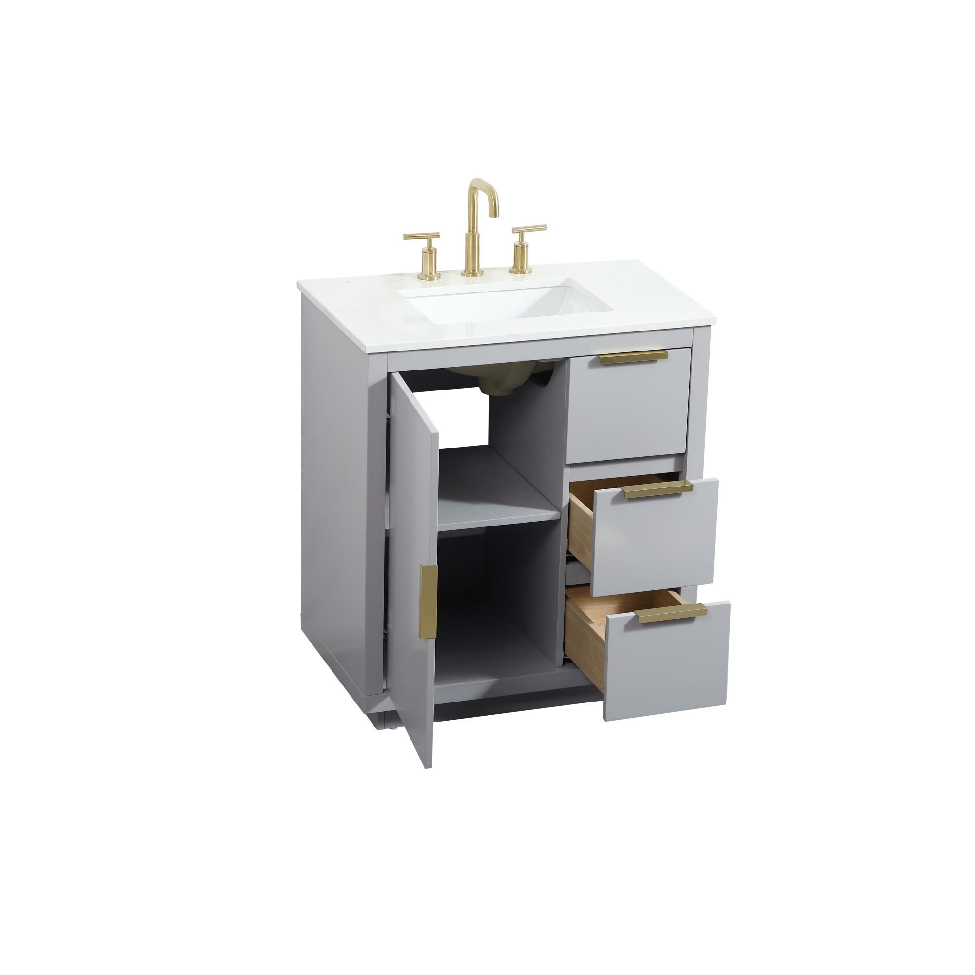 Shown in Grey finish