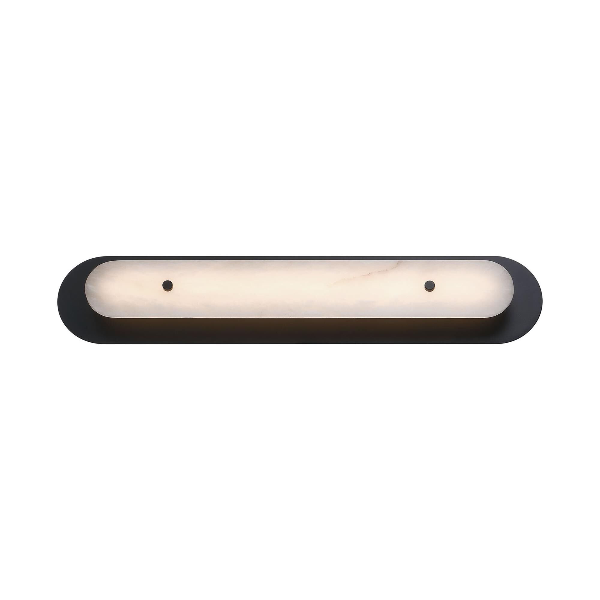 Shown in Black finish and Alabaster glass