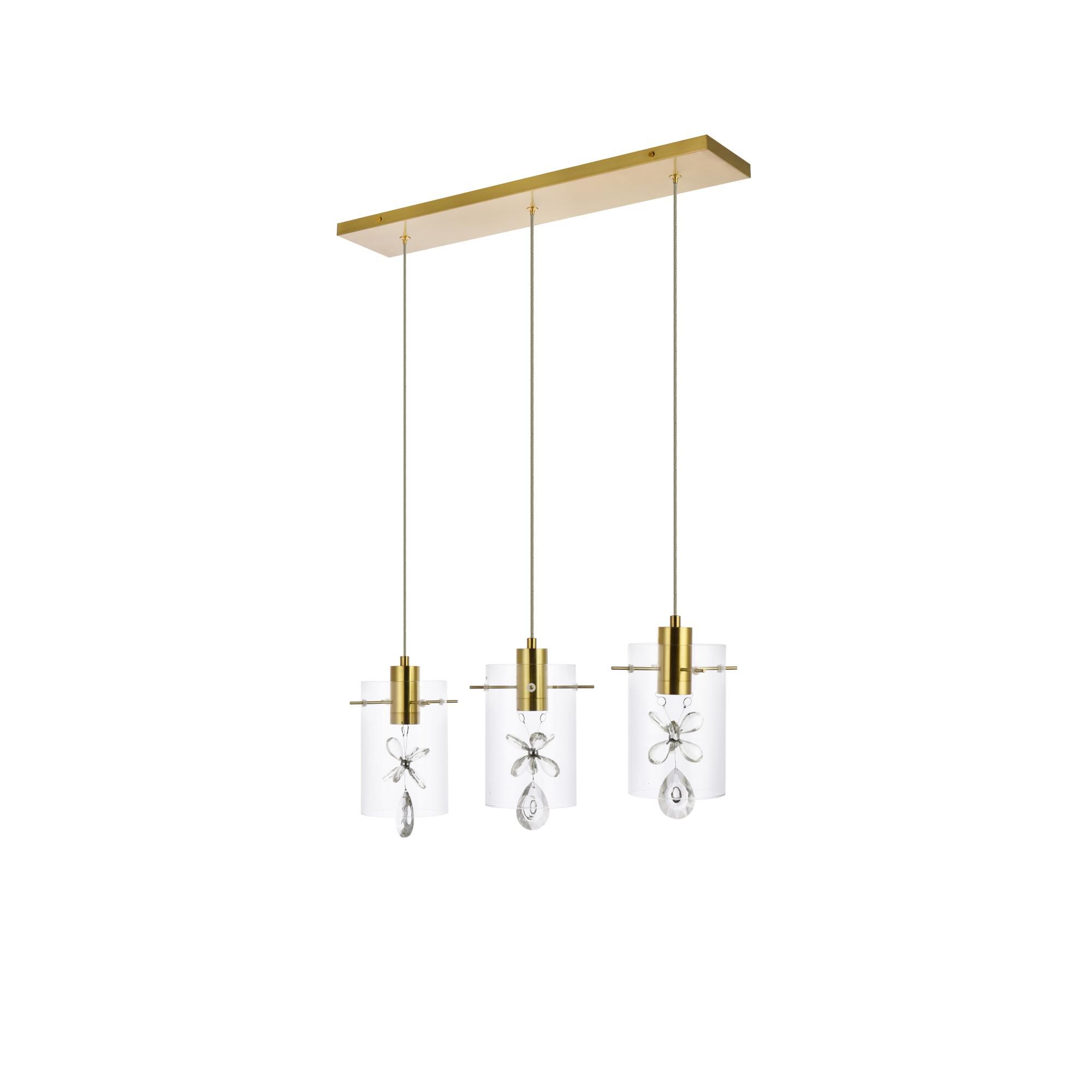 Shown in Gold finish and Clear Royal Cut crystal