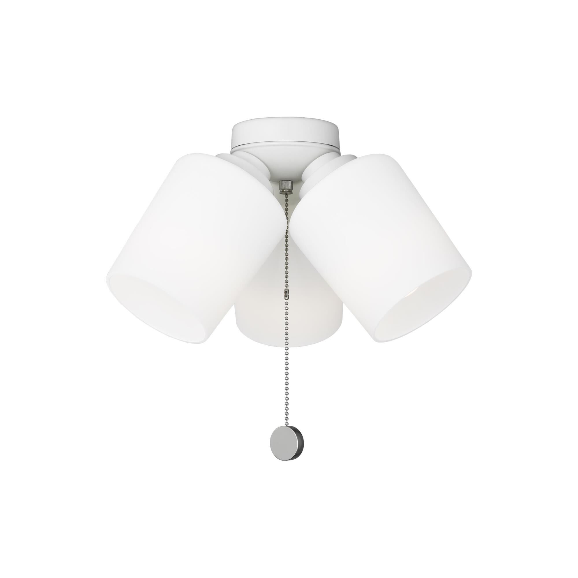 Shown in Matte White finish and Opal Etched Glass s shade