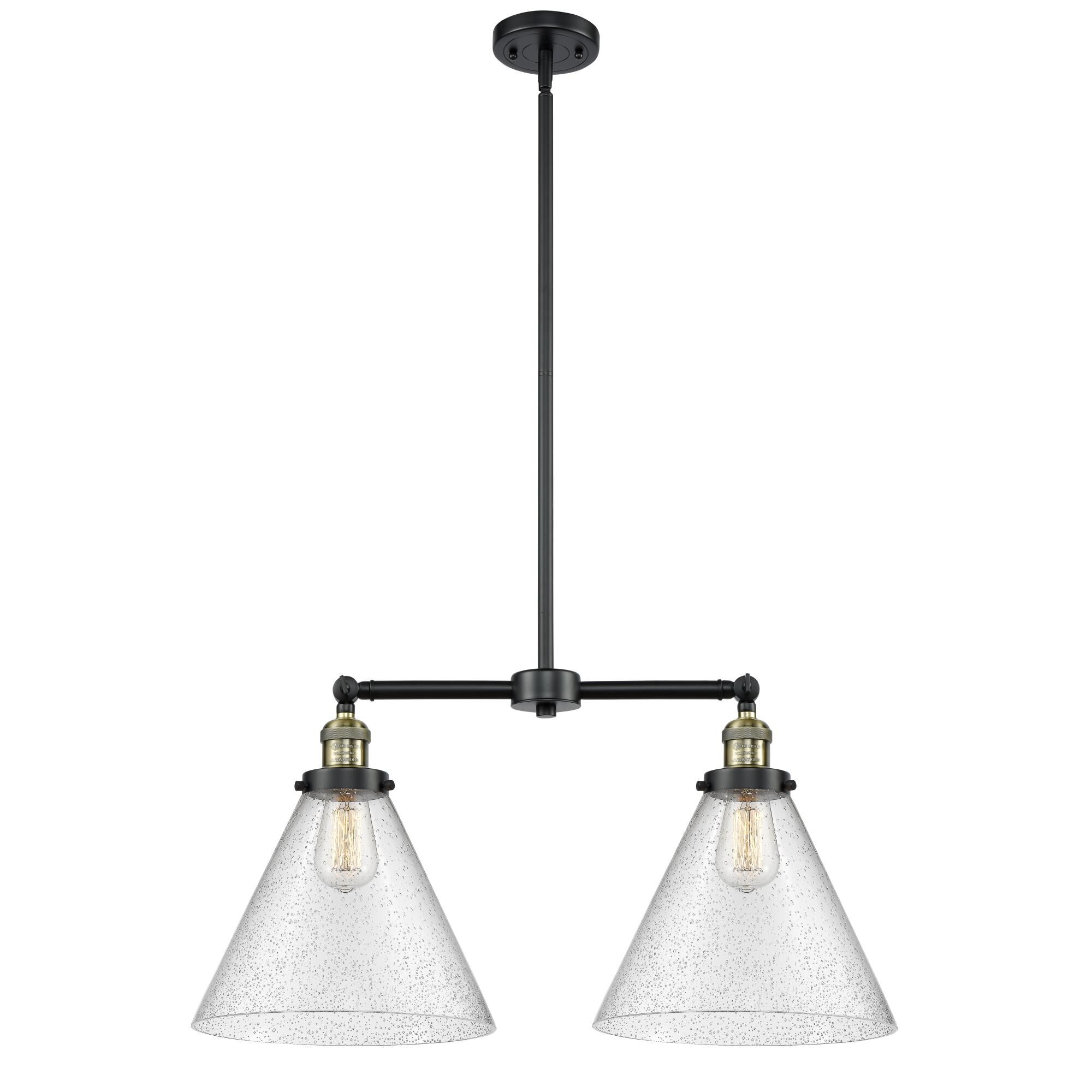 Bruno Marashlian X-Large Cone 21 Inch 2 Light Mini Chandelier by Innovations Lighting