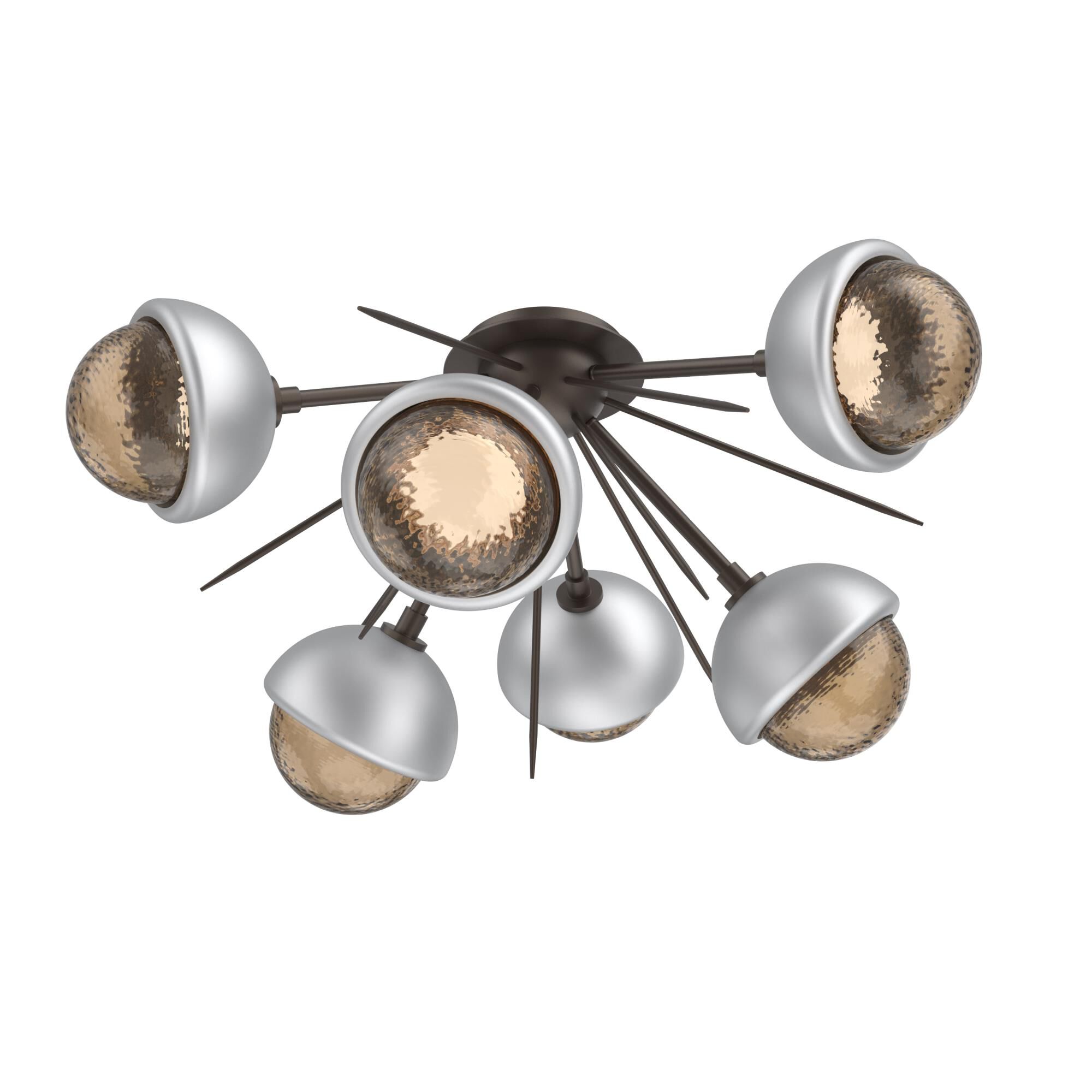 Shown in Flat Bronze finish and Bronze glass and Classic Silver accent
