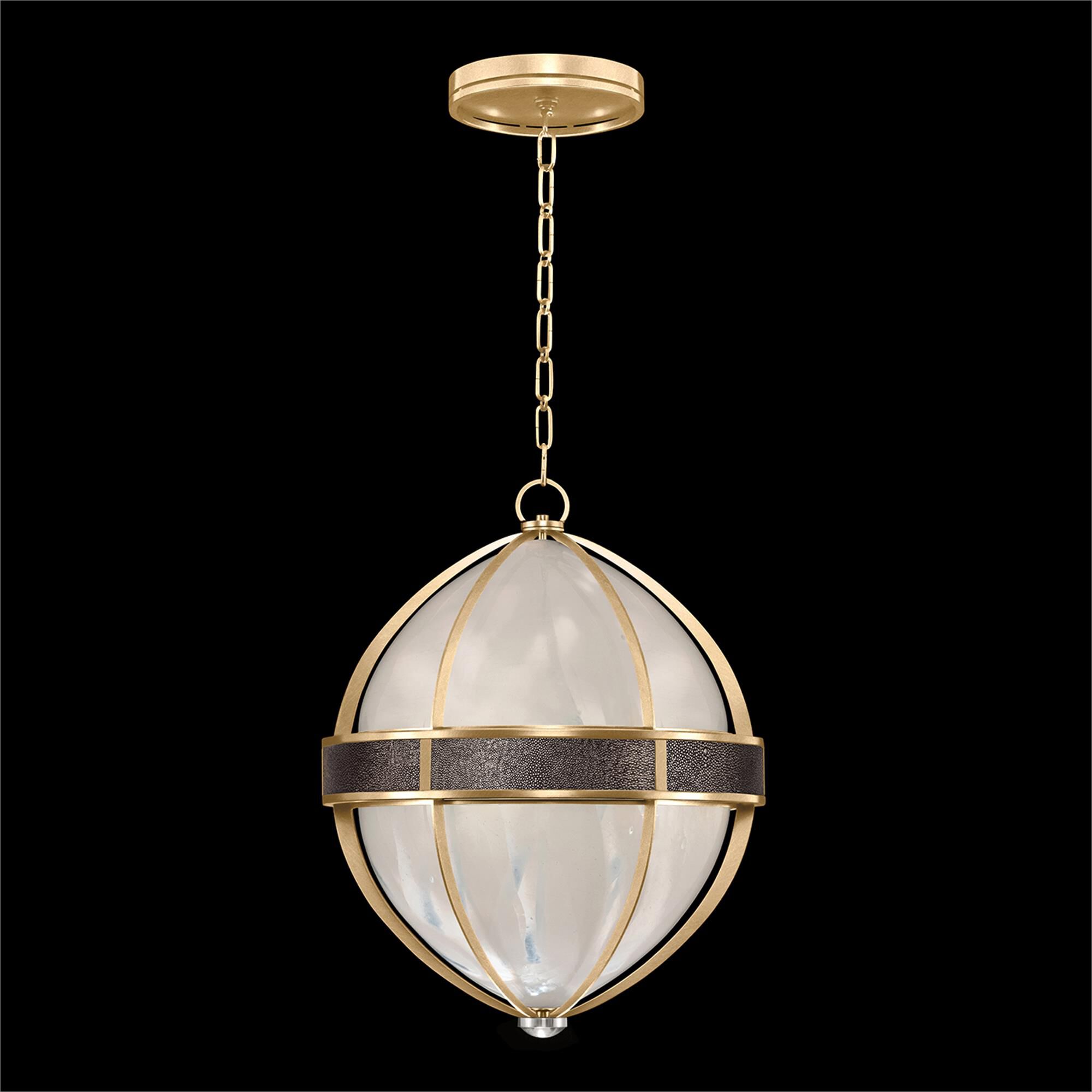 Shown in Gold Leaf and Nickel  finish and Pebble accent
