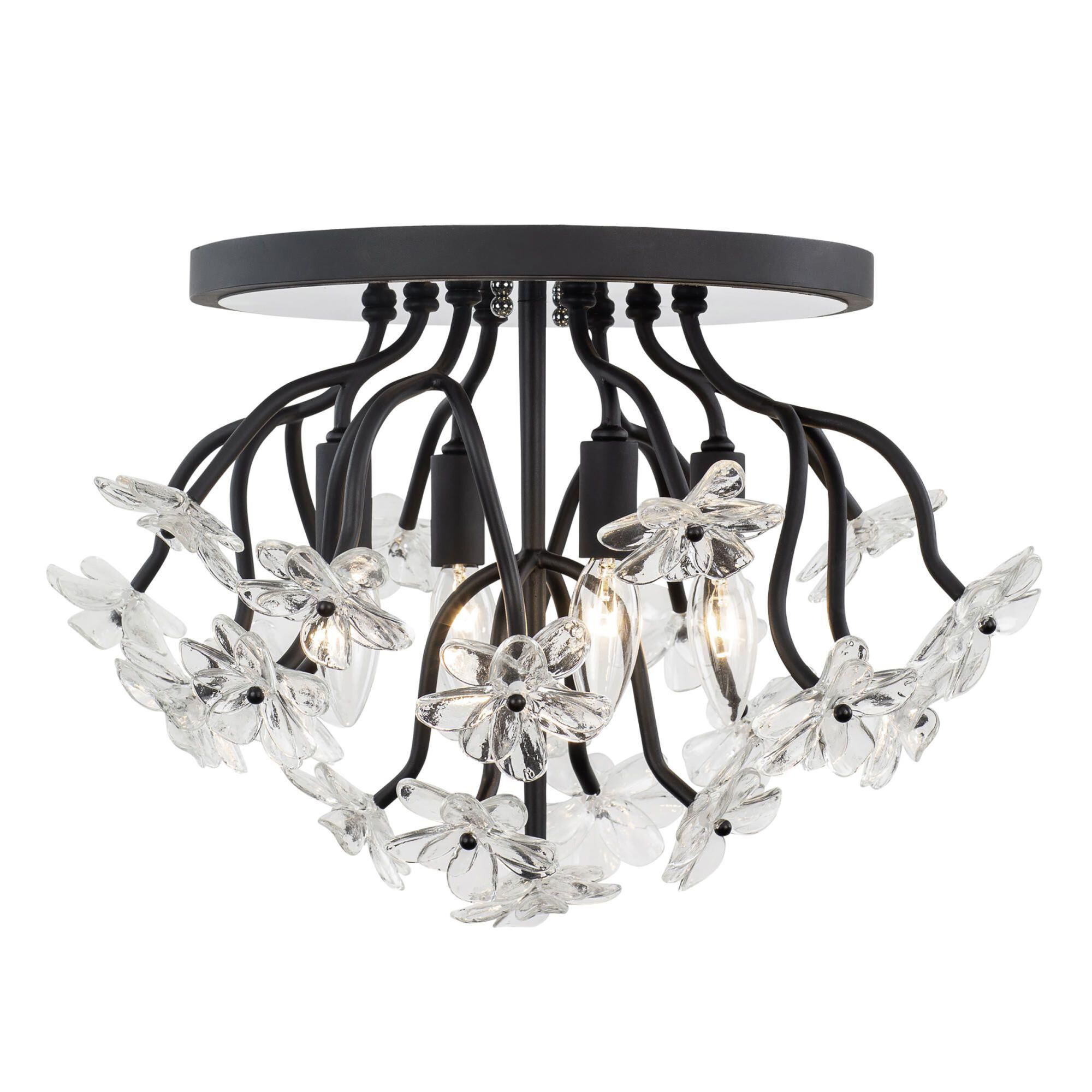 Wildflower 19 Inch 4 Light Semi Flush Mount by Varaluz