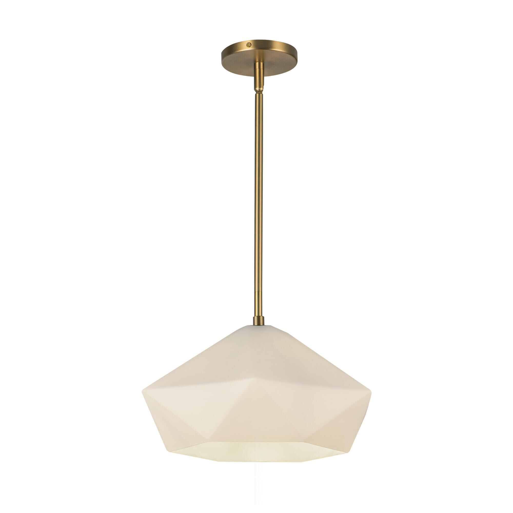 Shown in Brushed Gold/Opal Glass|matte Black/Opal Glass finish and Opal glass and Opal Glass shade
