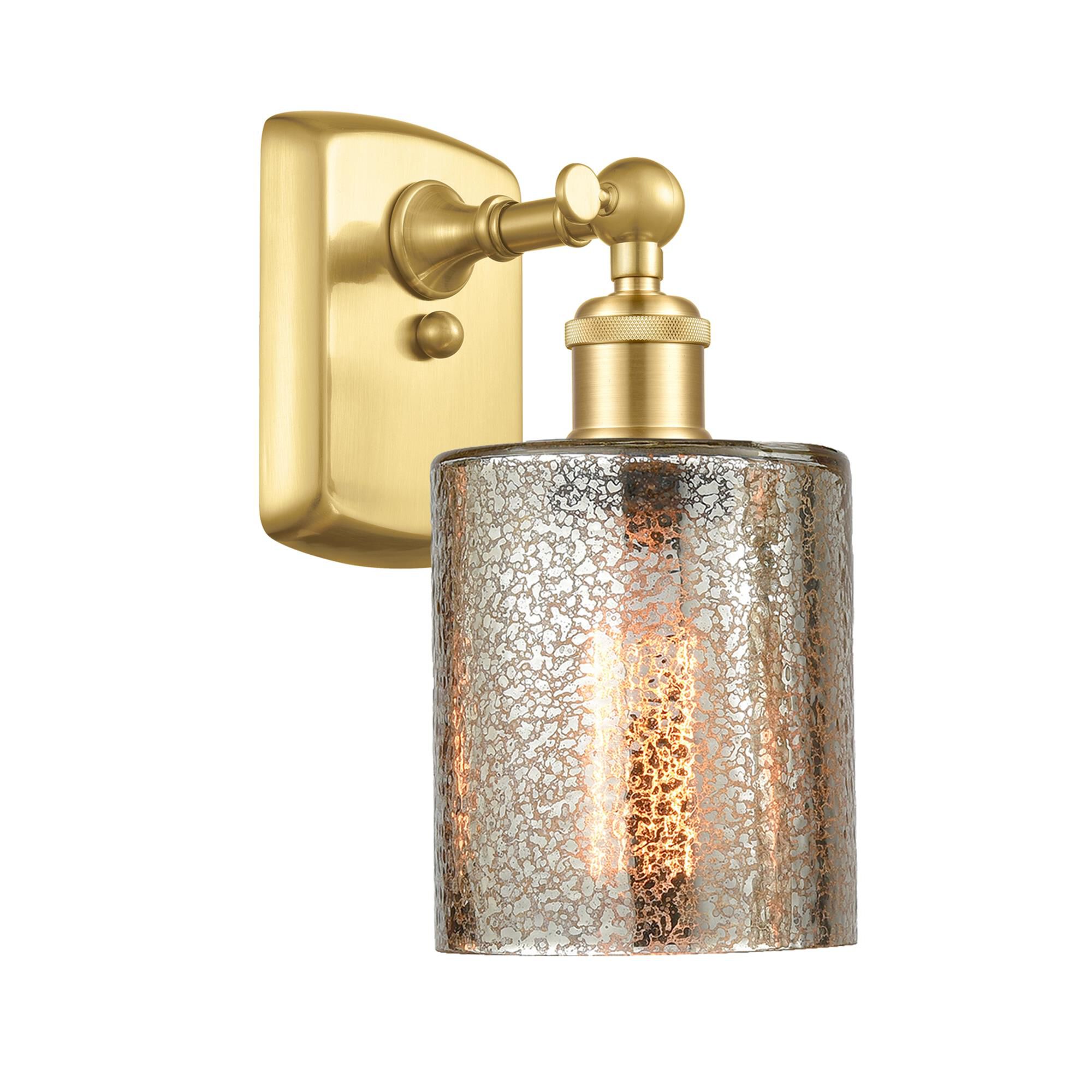 Shown in Satin Gold finish and Mercury CoSGleskill glass