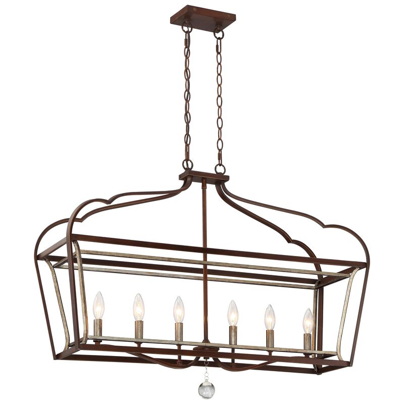 Astrapia Small Linear Chandelier by Minka Lavery