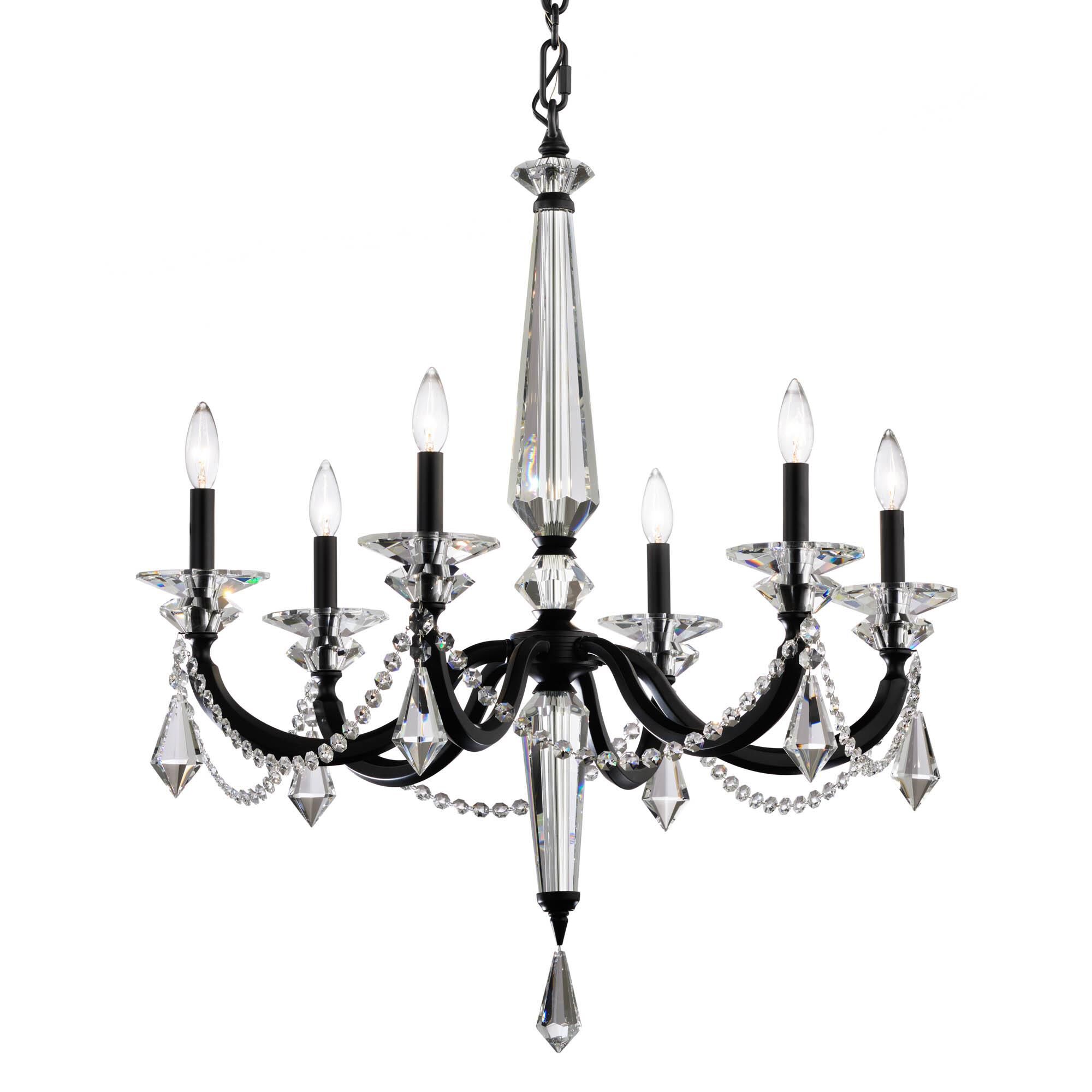 Verona 29 Inch 6 Light Chandelier by Schonbek