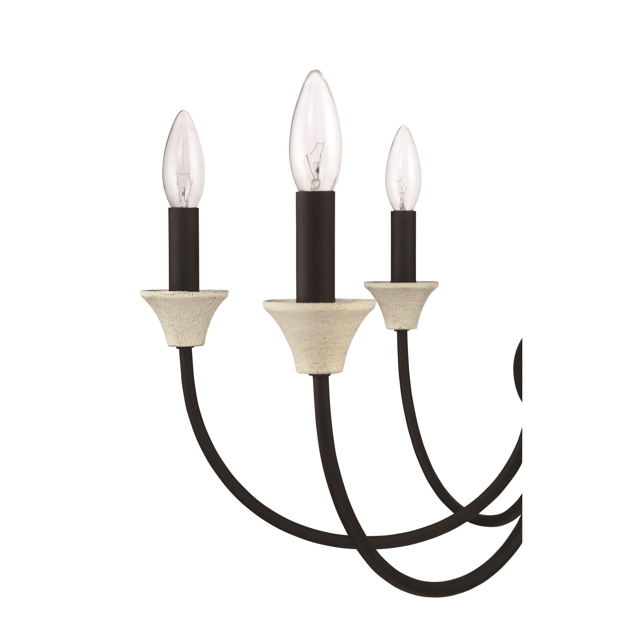 Shown in Cottage White - Espresso finish