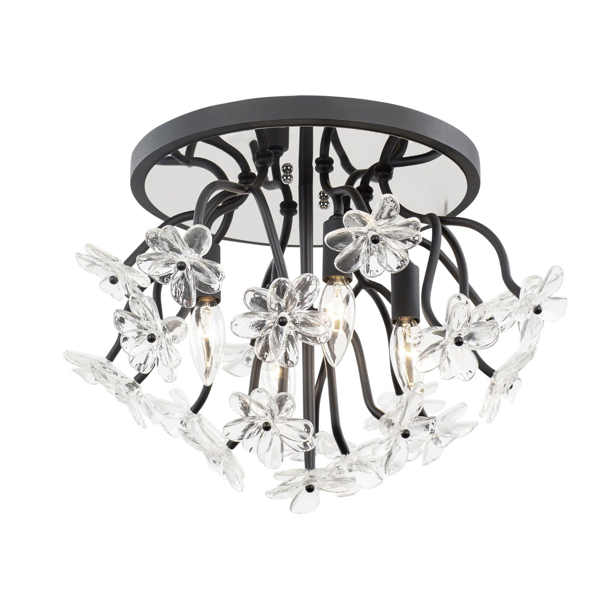 Wildflower 19 Inch 4 Light Semi Flush Mount by Varaluz