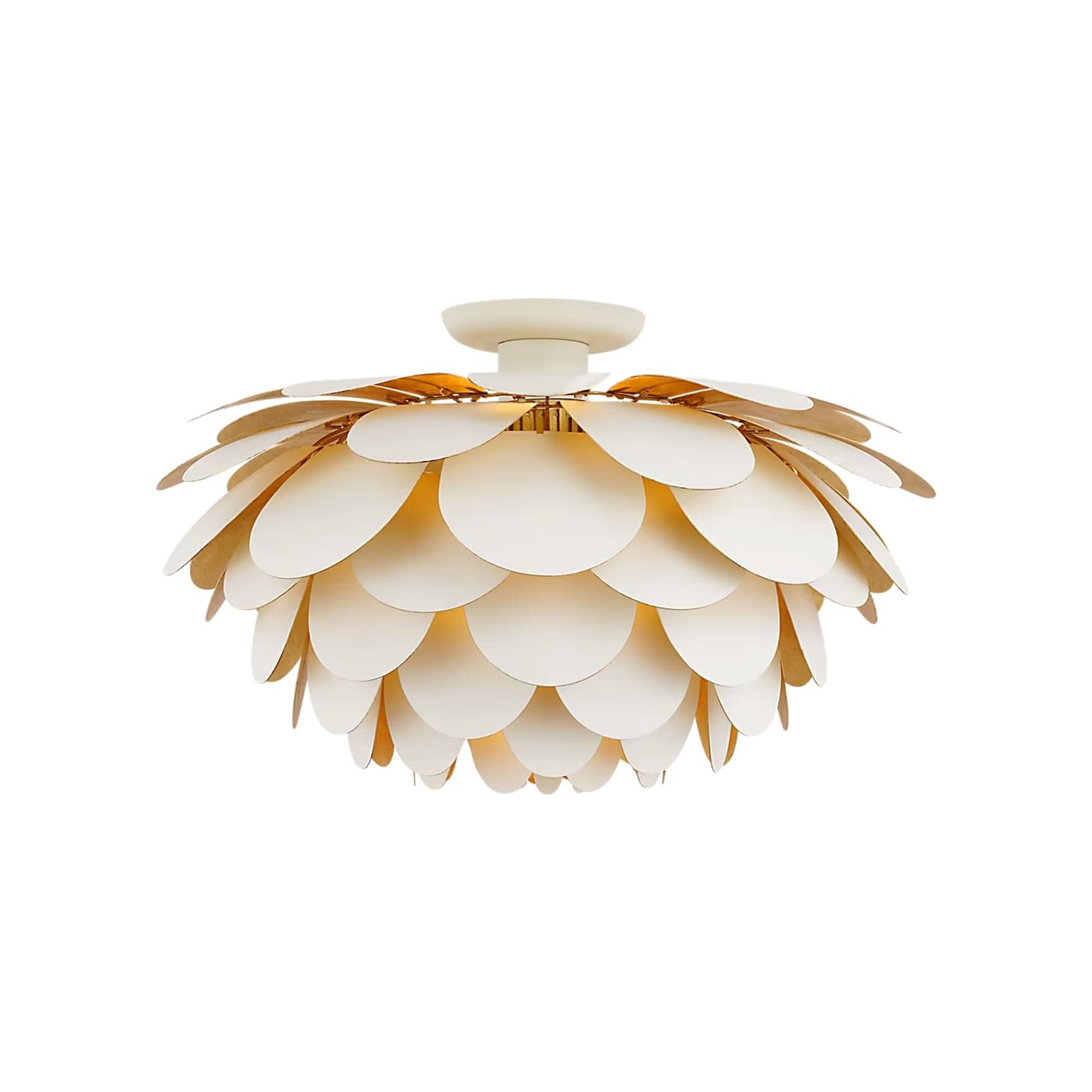 Shown in White and Gild finish