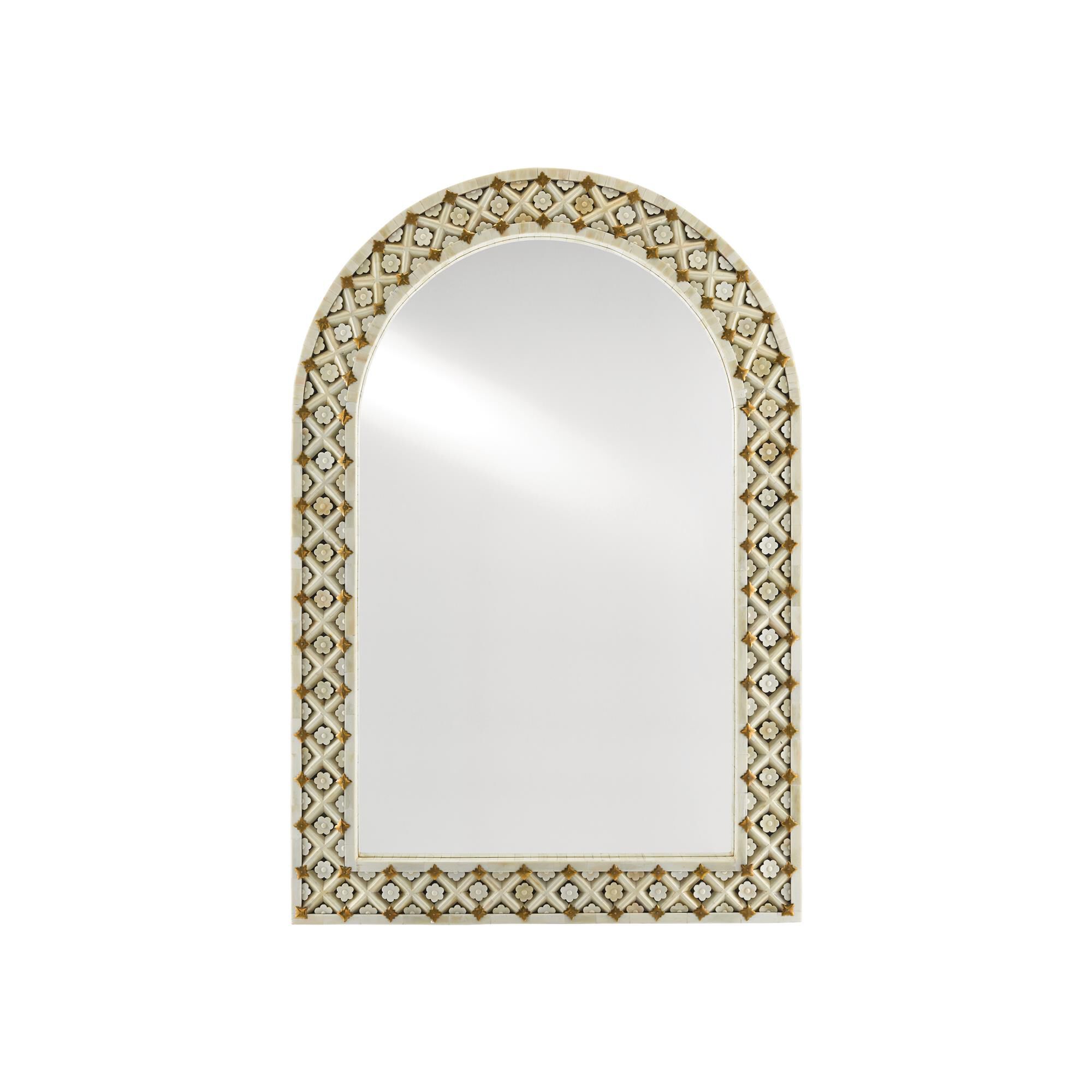 Shown in Natural Bone - Brass - Mirror finish