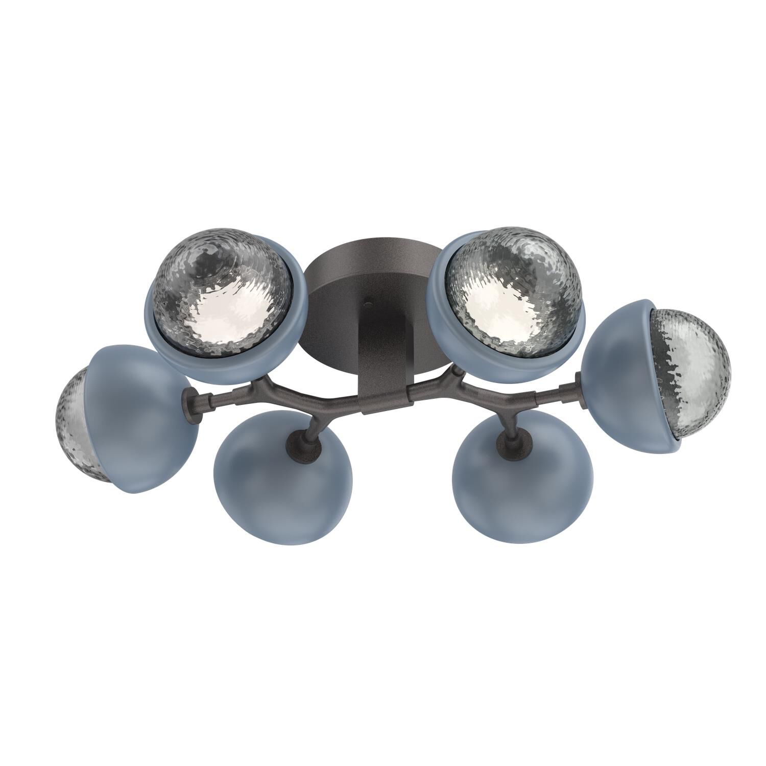 Shown in Graphite finish and Smoke glass and Poppy Blue accent