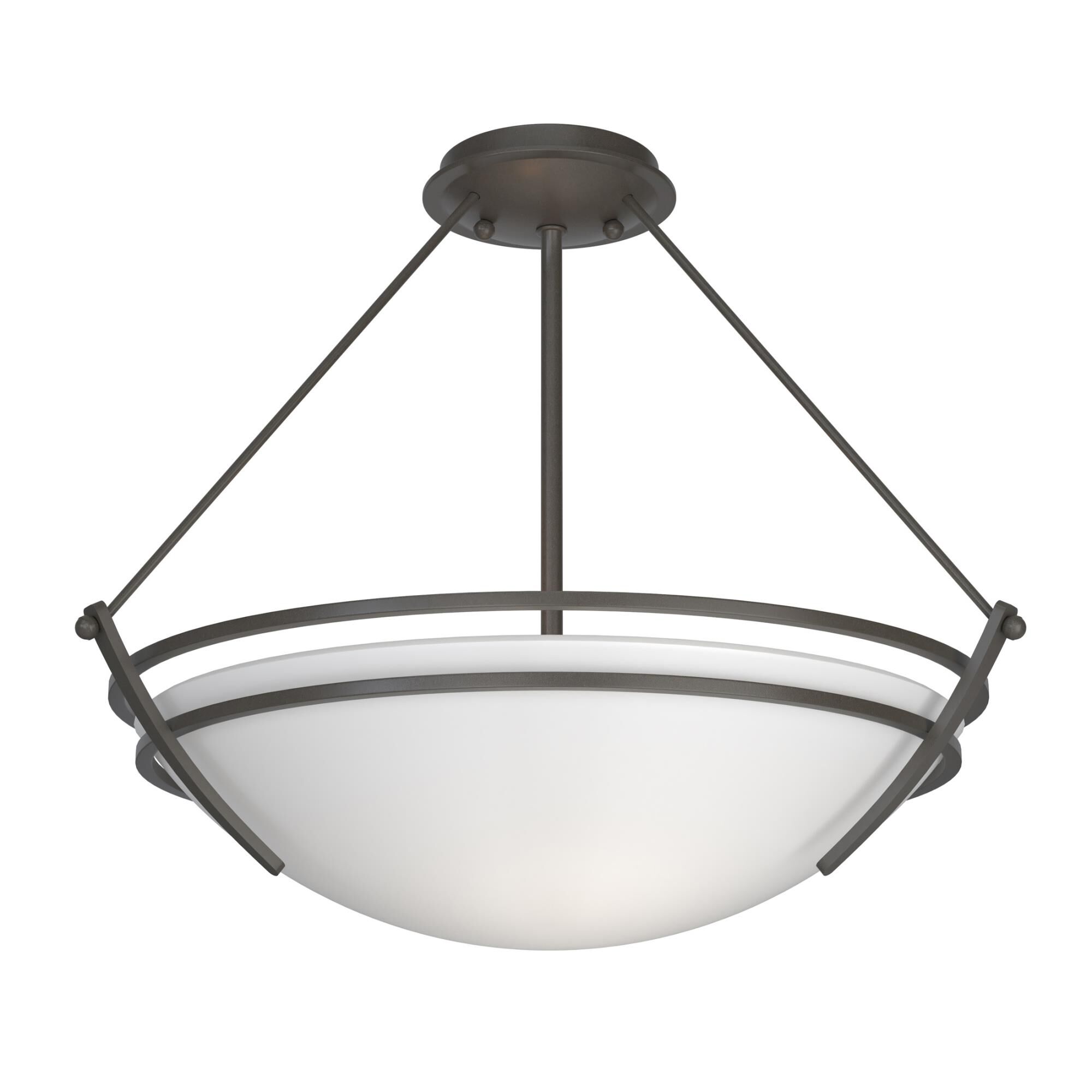 Presidio Tryne 18 Inch 3 Light Semi Flush Mount by Hubbardton Forge