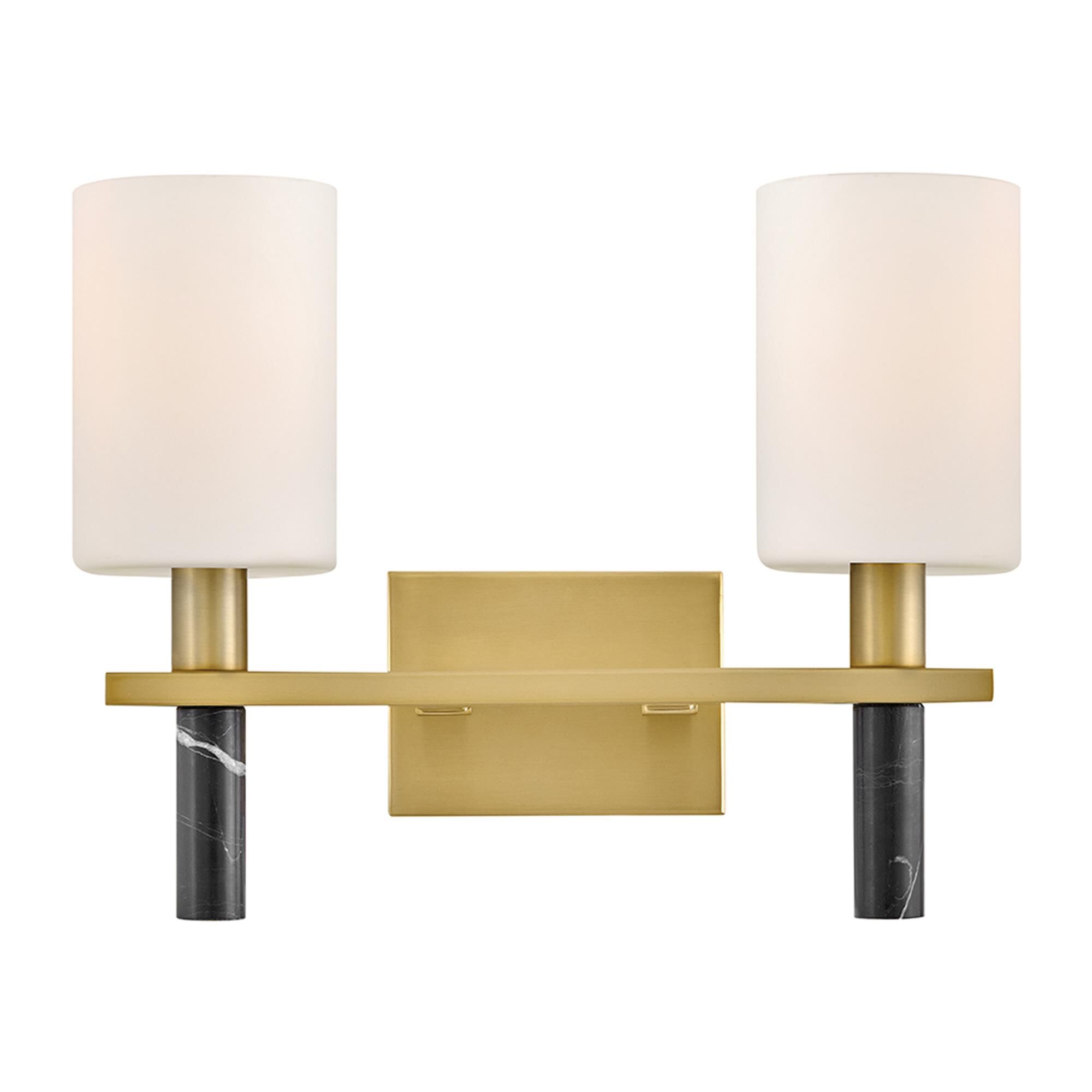 Shown in Lacquered Brass finish and Etched Opal glass