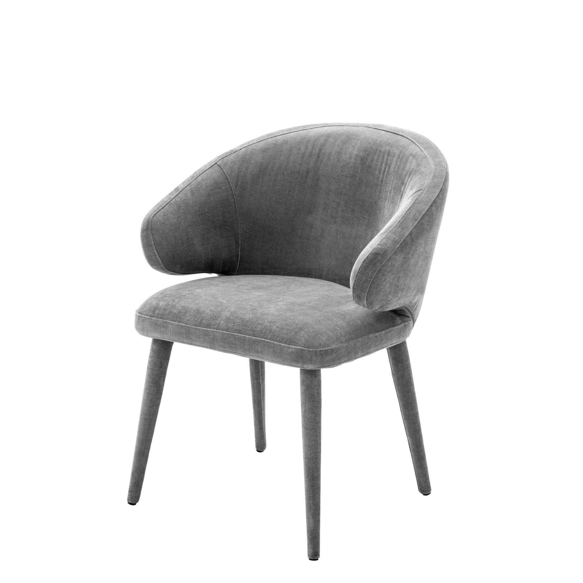 Shown in Clarck Grey | Upholstered Legs finish