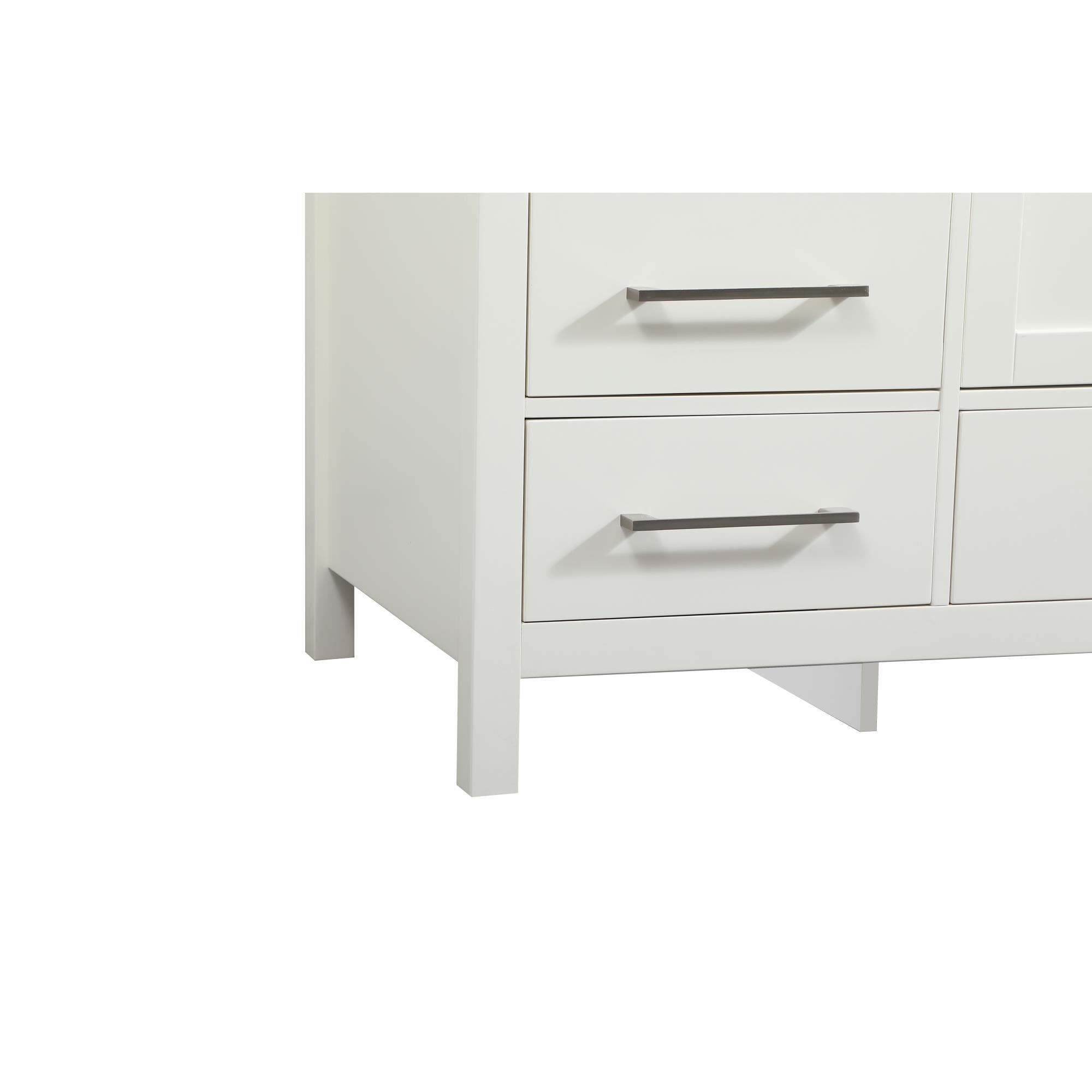 Shown in White finish