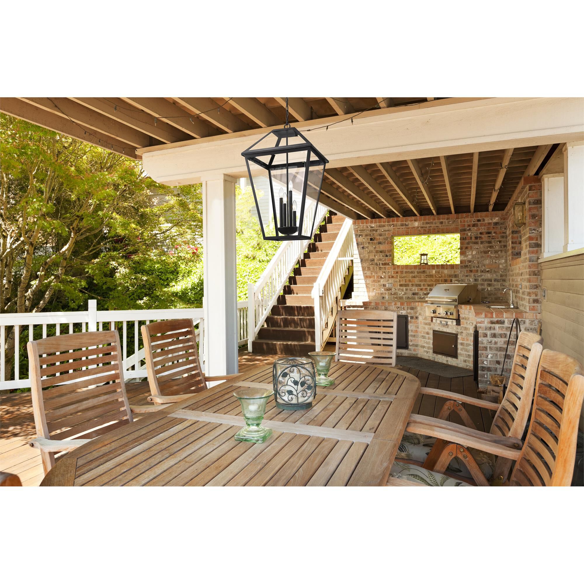 Talbot 20 Inch 4 Light Outdoor Flush Mount,