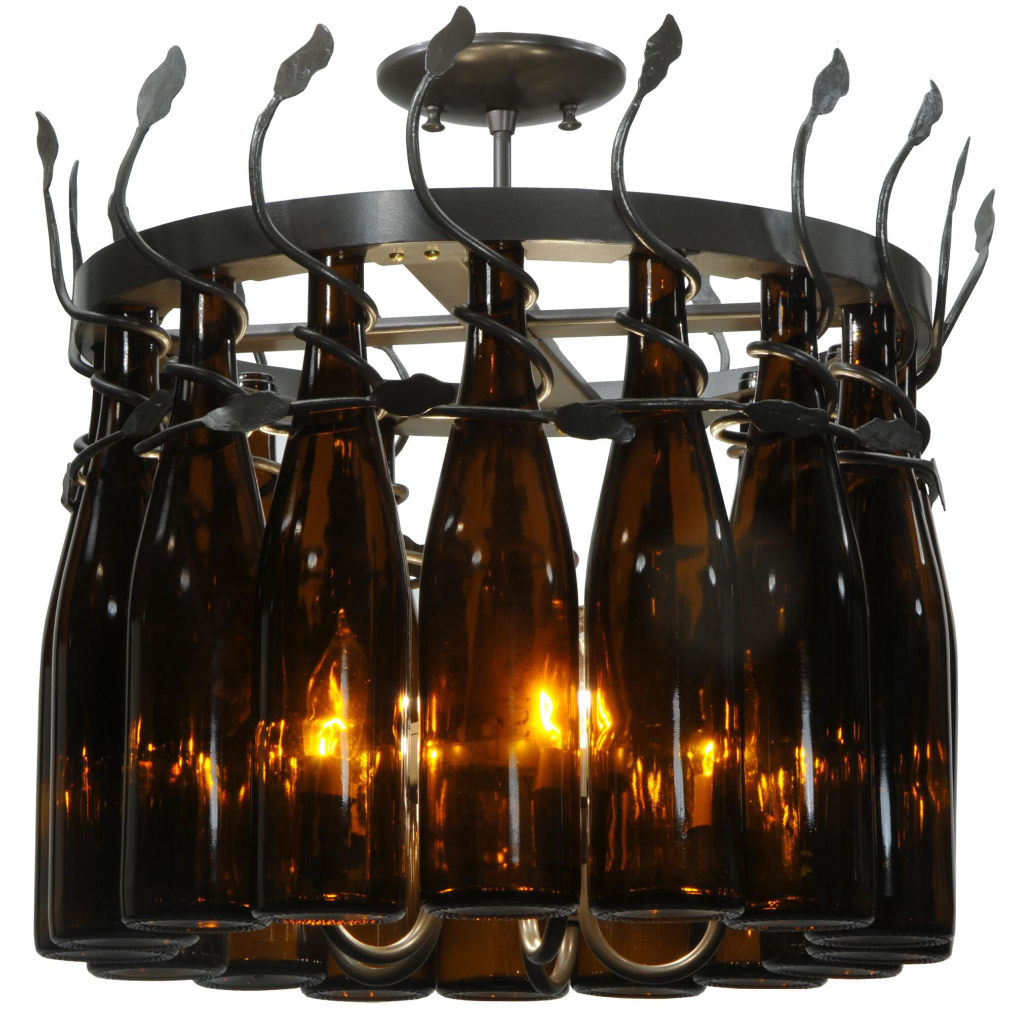 Tuscan Vineyard Estate 20 Inch 5 Light Mini Chandelier by Meyda Lighting
