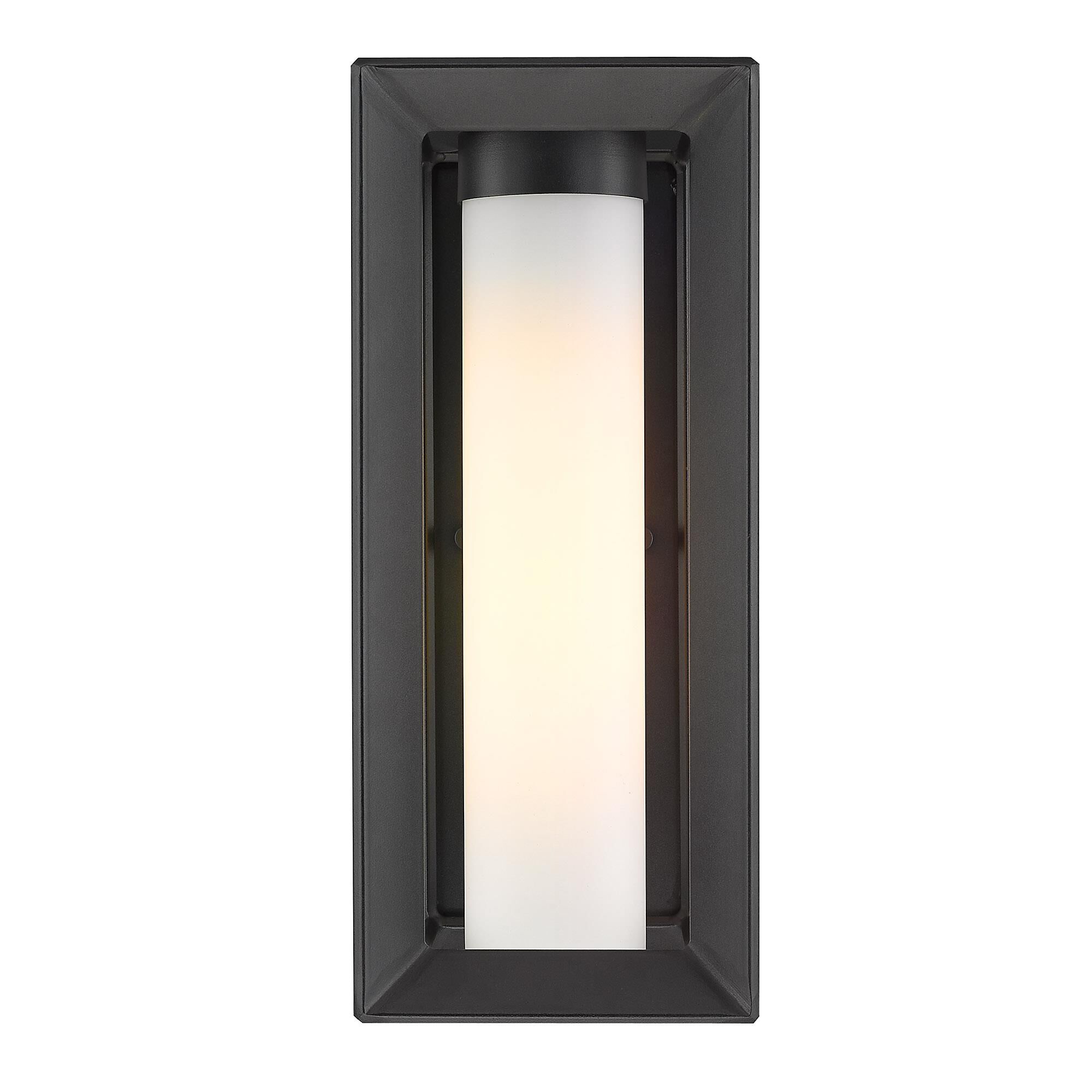Shown in Natural Black (UV Coated) finish and Opal glass