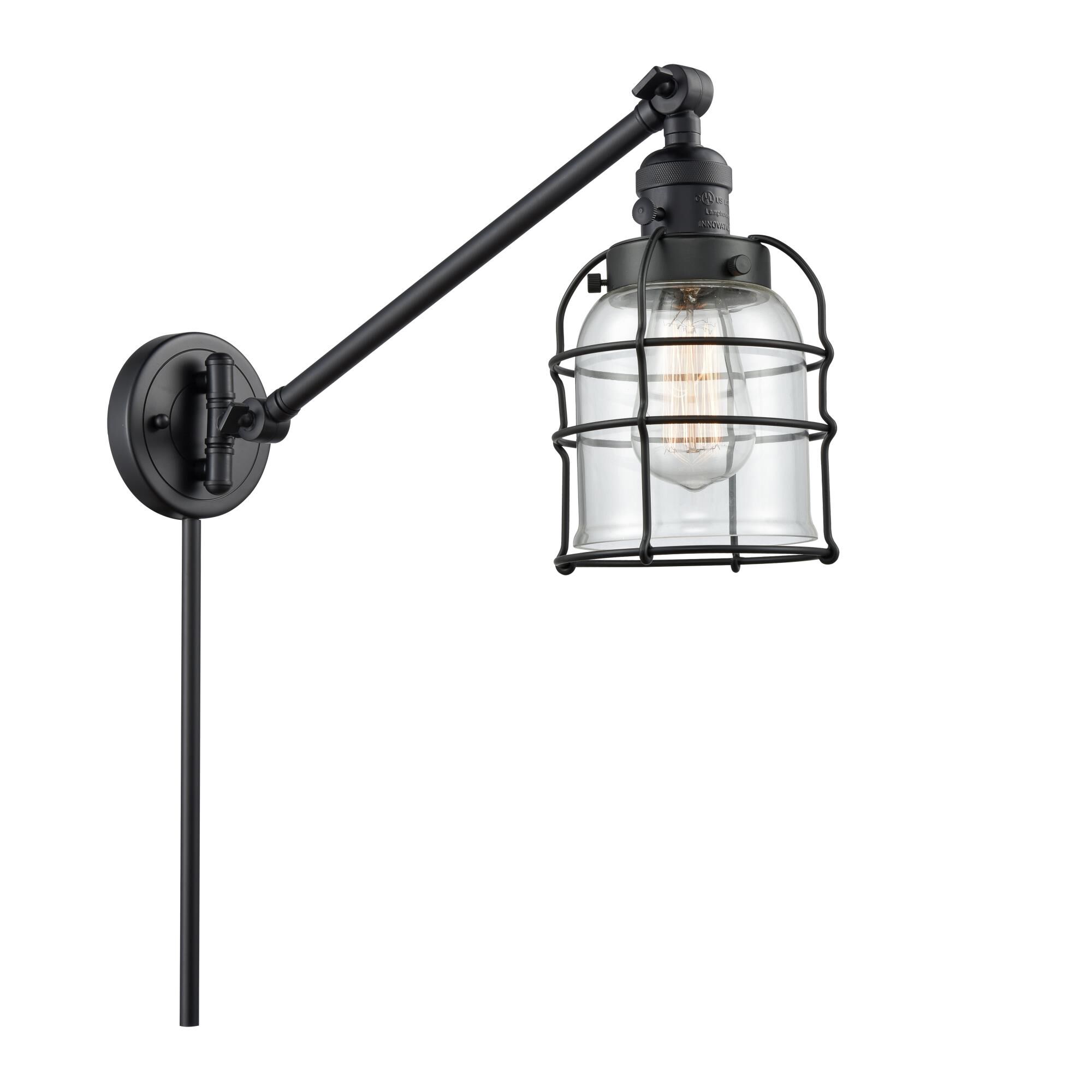 Bruno Marashlian Bell Cage Wall Swing Lamp by Innovations Lighting
