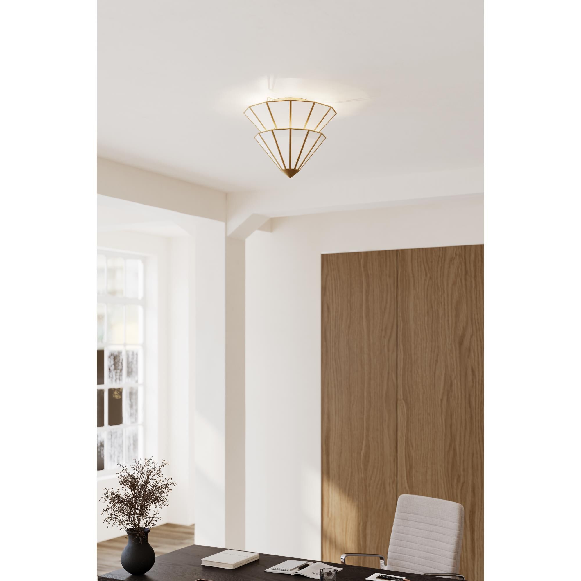 Jaxen 18 Inch Semi Flush Mount by Metropolitan Lighting