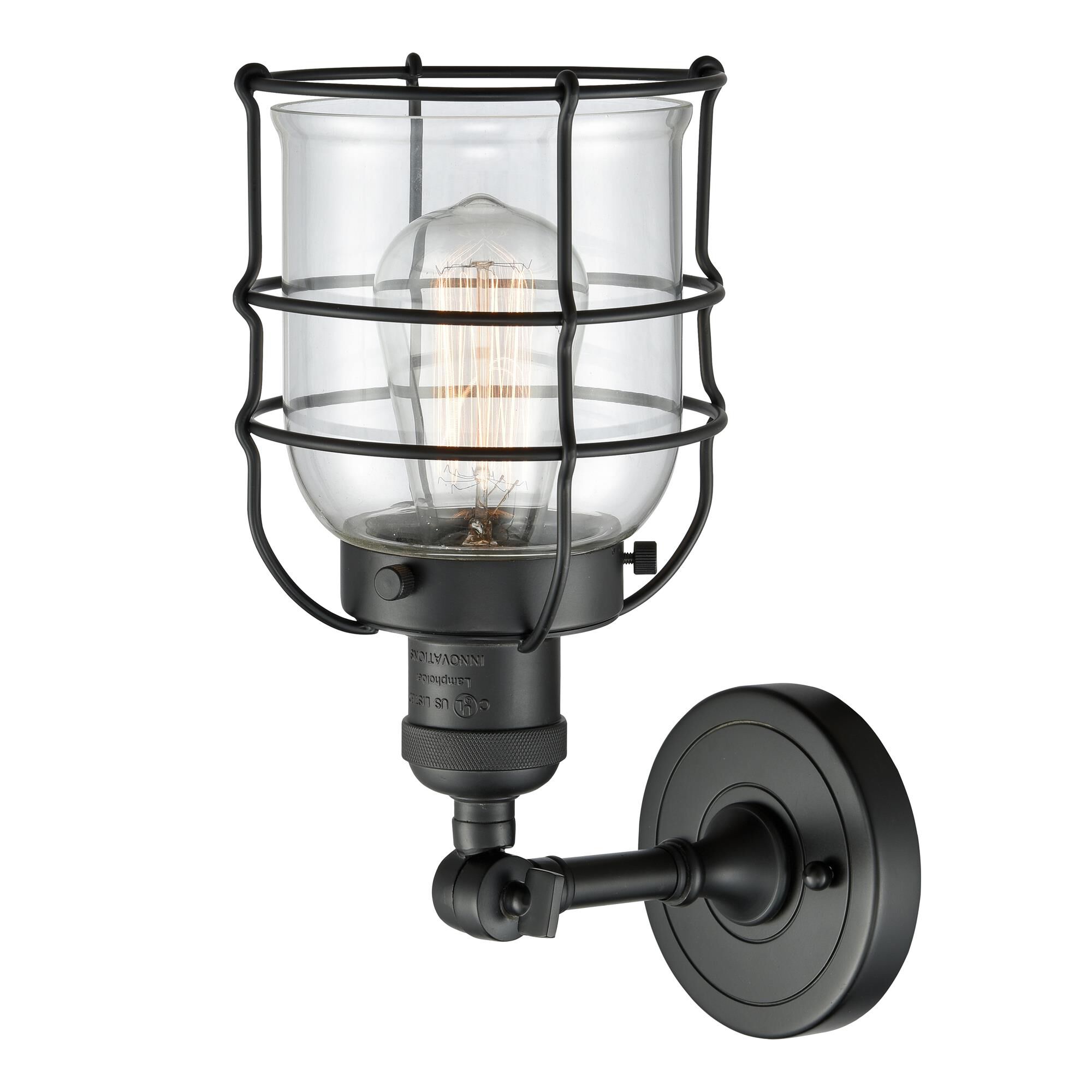 Bruno Marashlian Bell Cage 5 Inch 1 Light Semi Flush Mount by Innovations Lighting