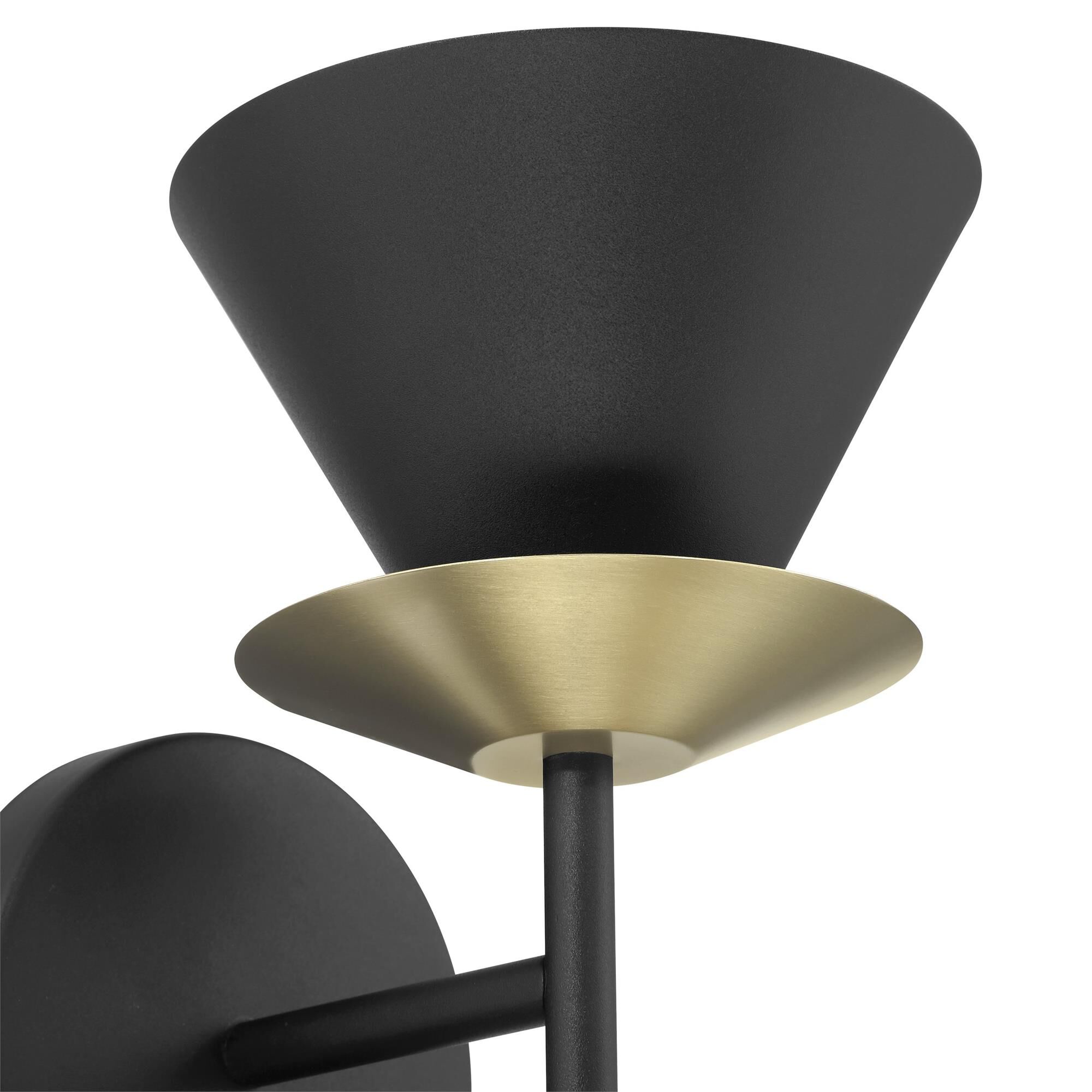Shown in Textured Black finish and Textured Black shade