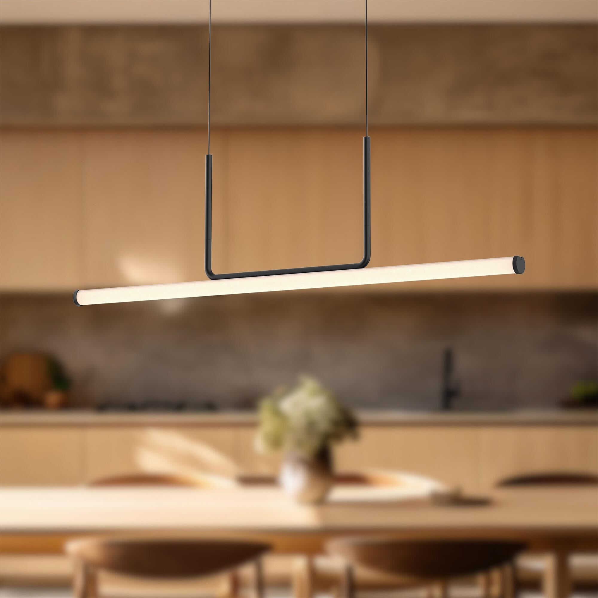 Shown in Black finish and Frosted Acrylic glass
