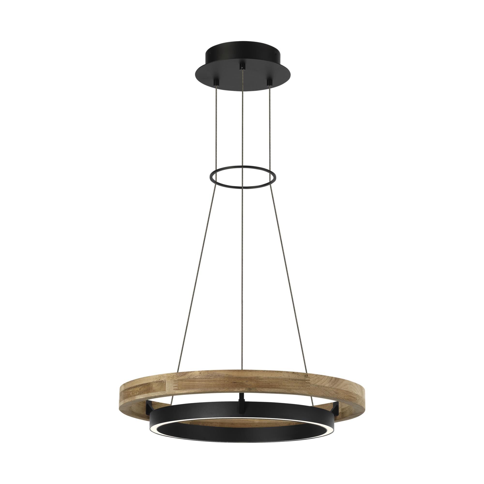 Shown in Textured Black And Teak Wood finish and Wood shade