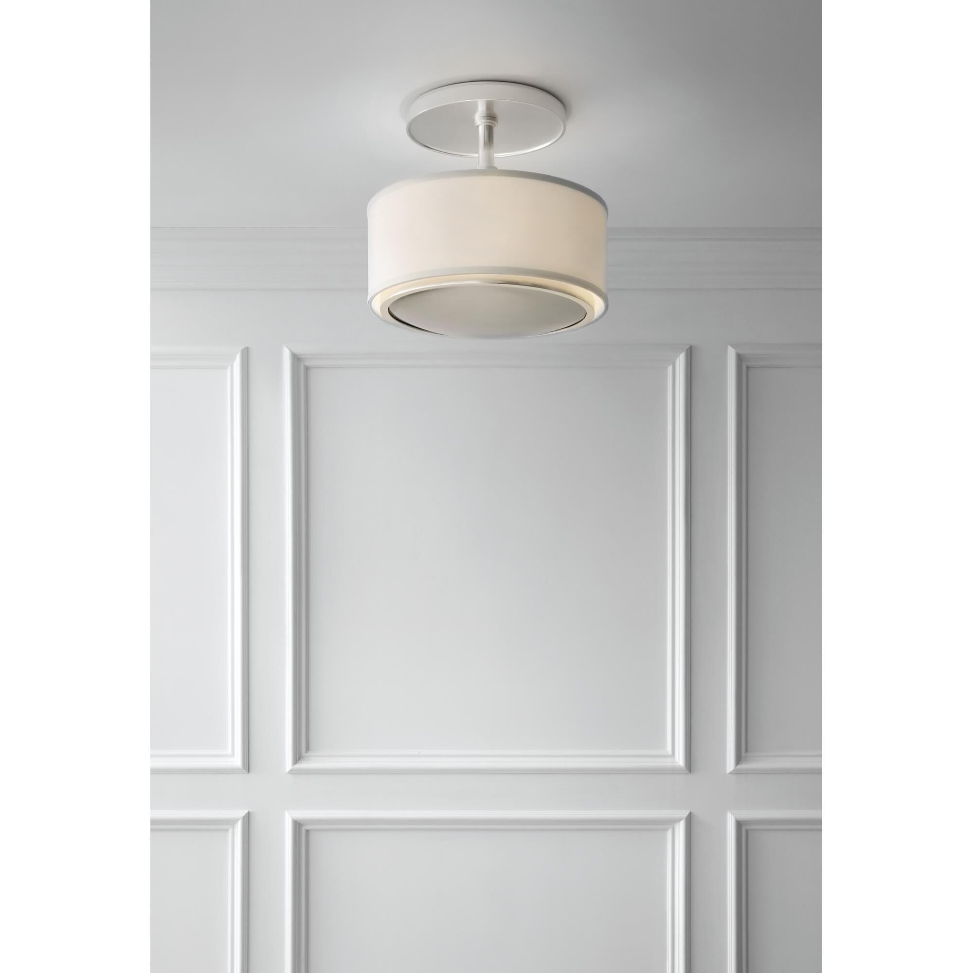 Barbara Barry Reflection 15 Inch 2 Light Semi Flush Mount by Visual Comfort Signature Collection