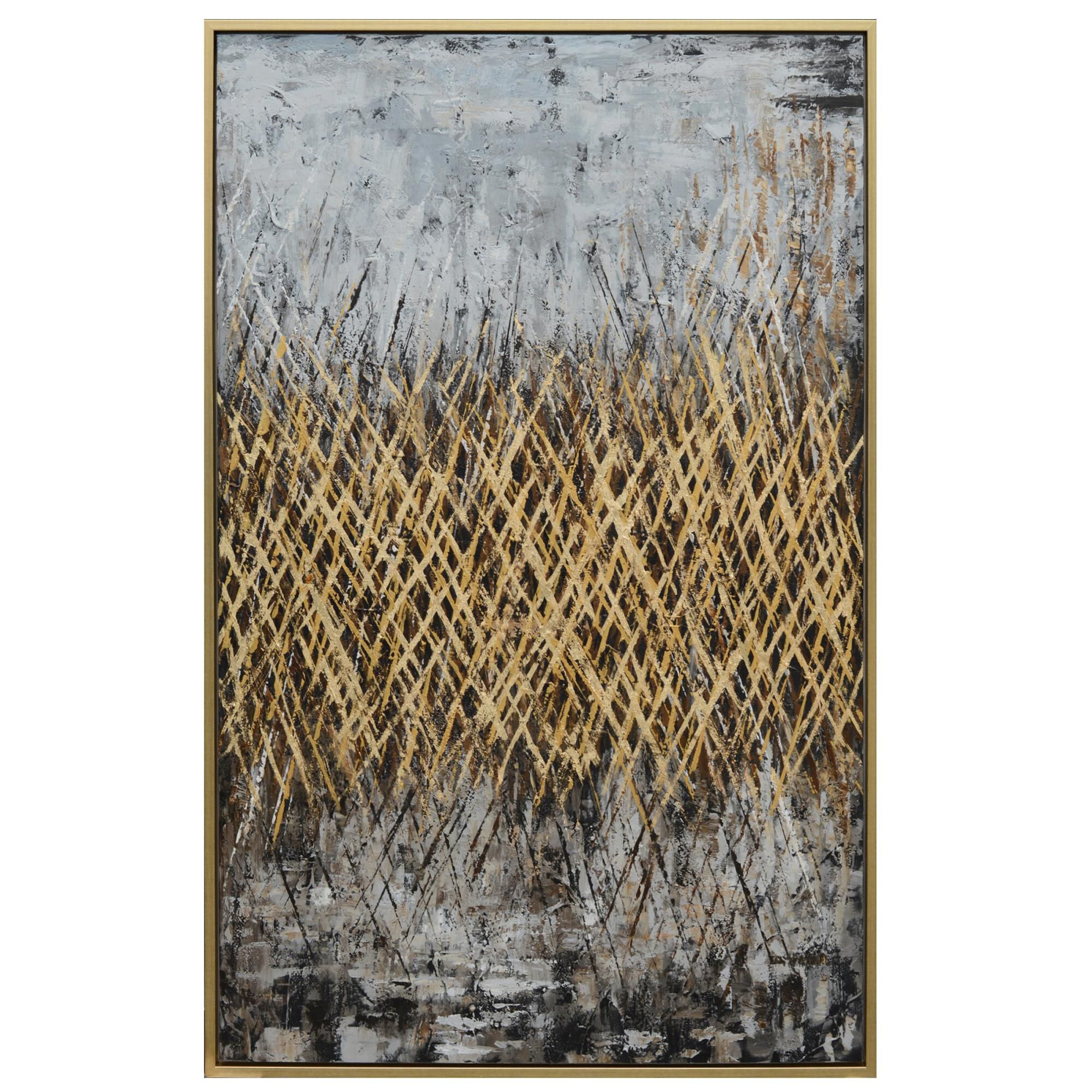 Surrounded Painting by Harp and Finial