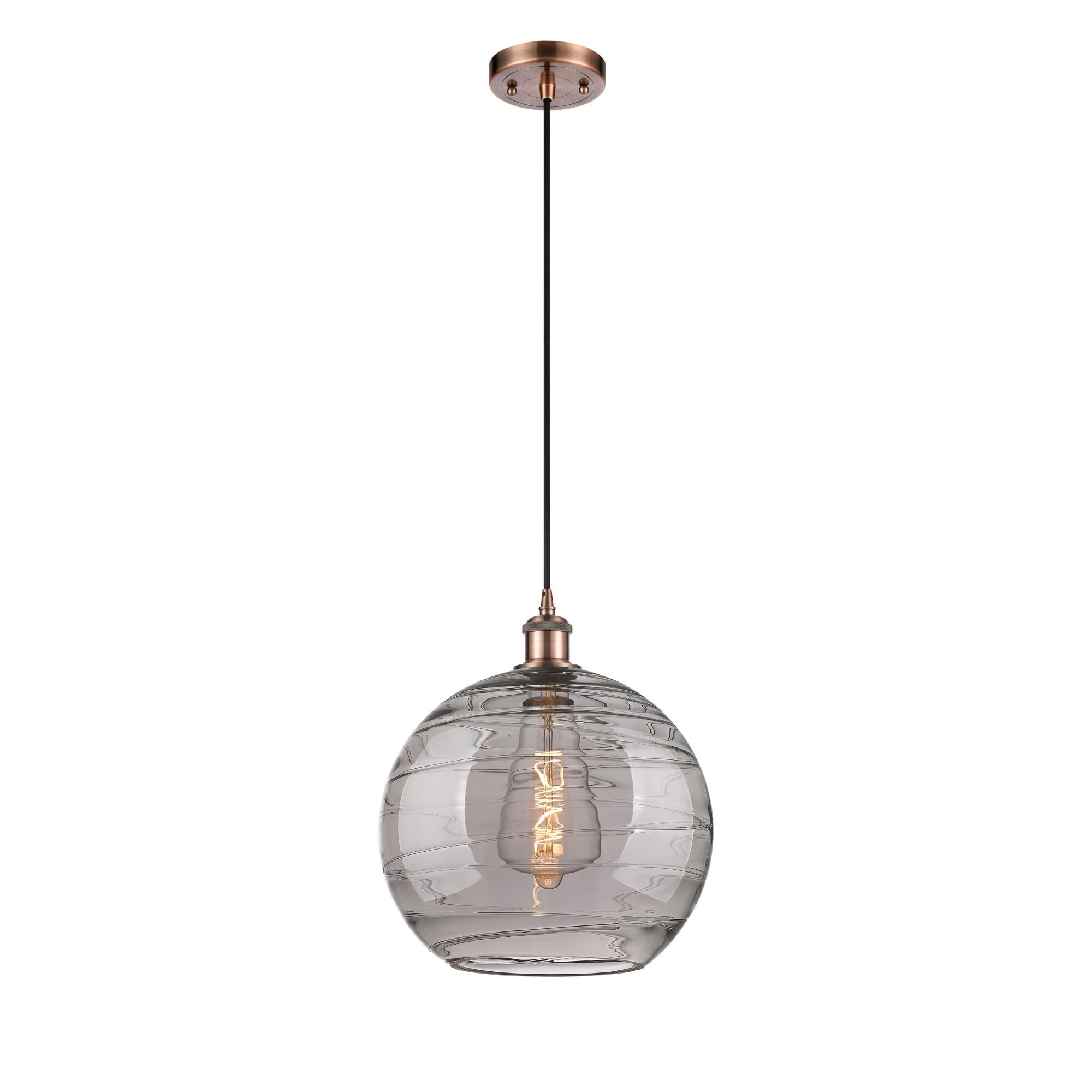 Bruno Marashlian Athens Deco Swirl 12 Inch Mini Pendant by Innovations Lighting