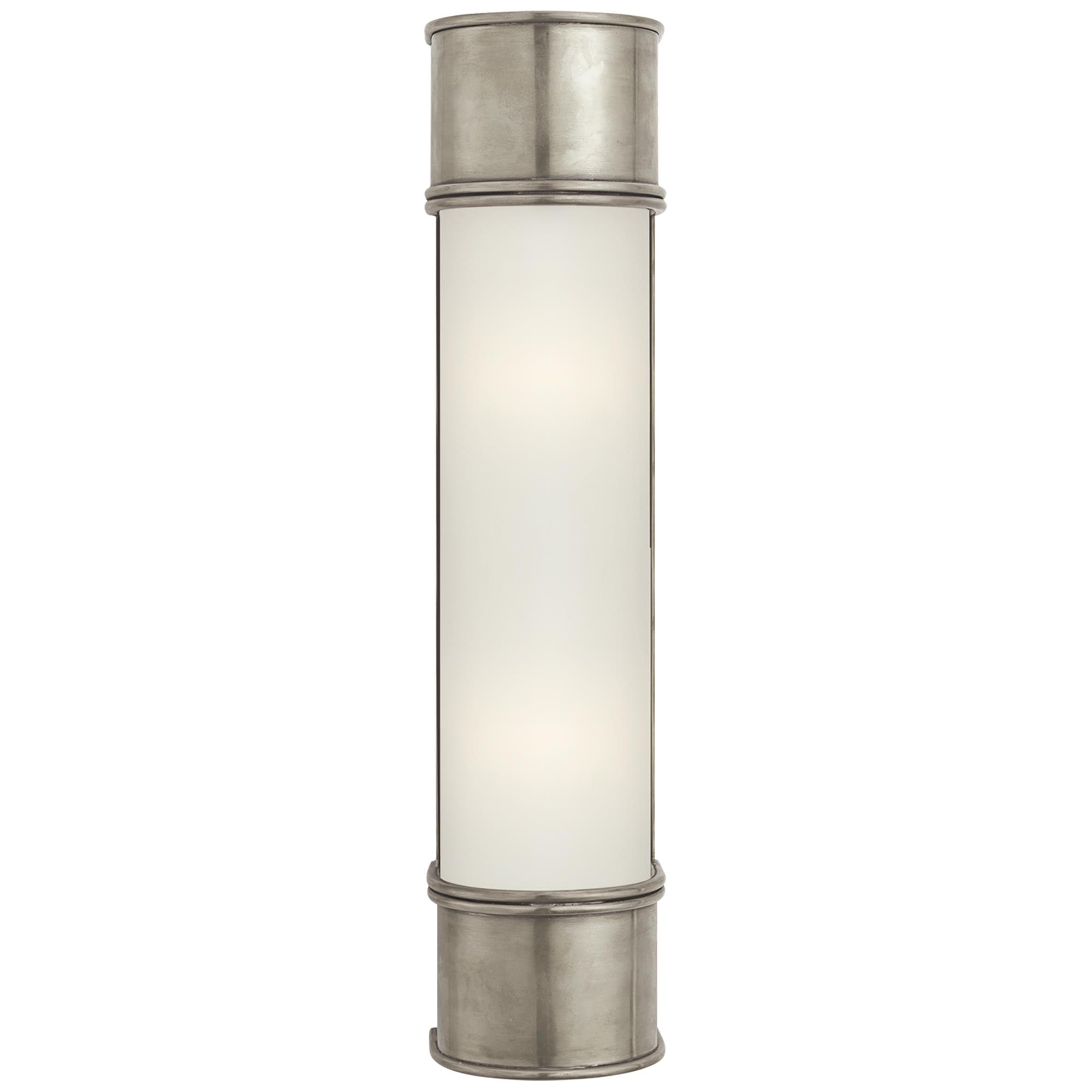Shown in Antique Nickel finish and Frosted glass
