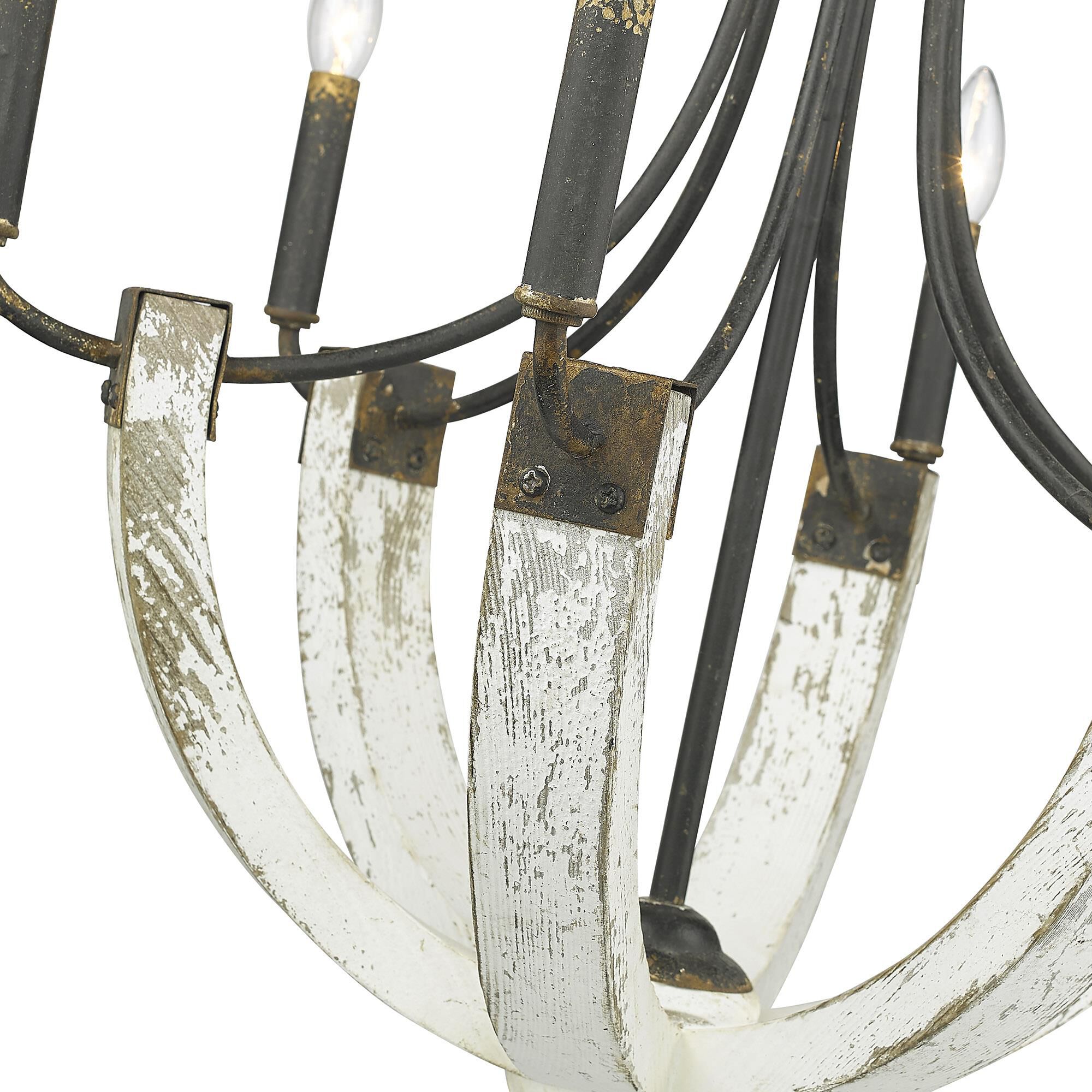 Elwood 24 Inch 6 Light Chandelier by Golden Lighting