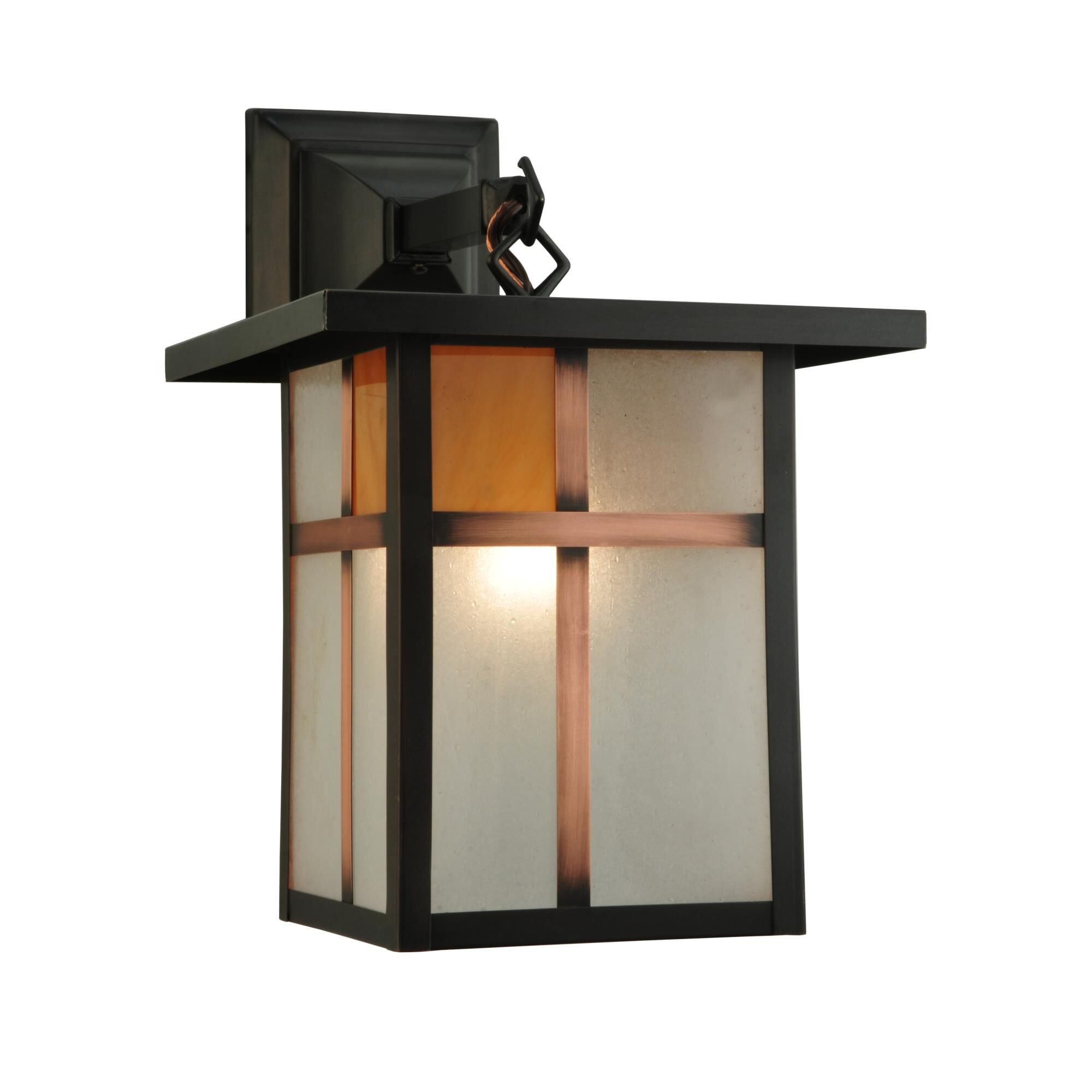 Shown in Craftsman Brown Finish finish and Mica glass