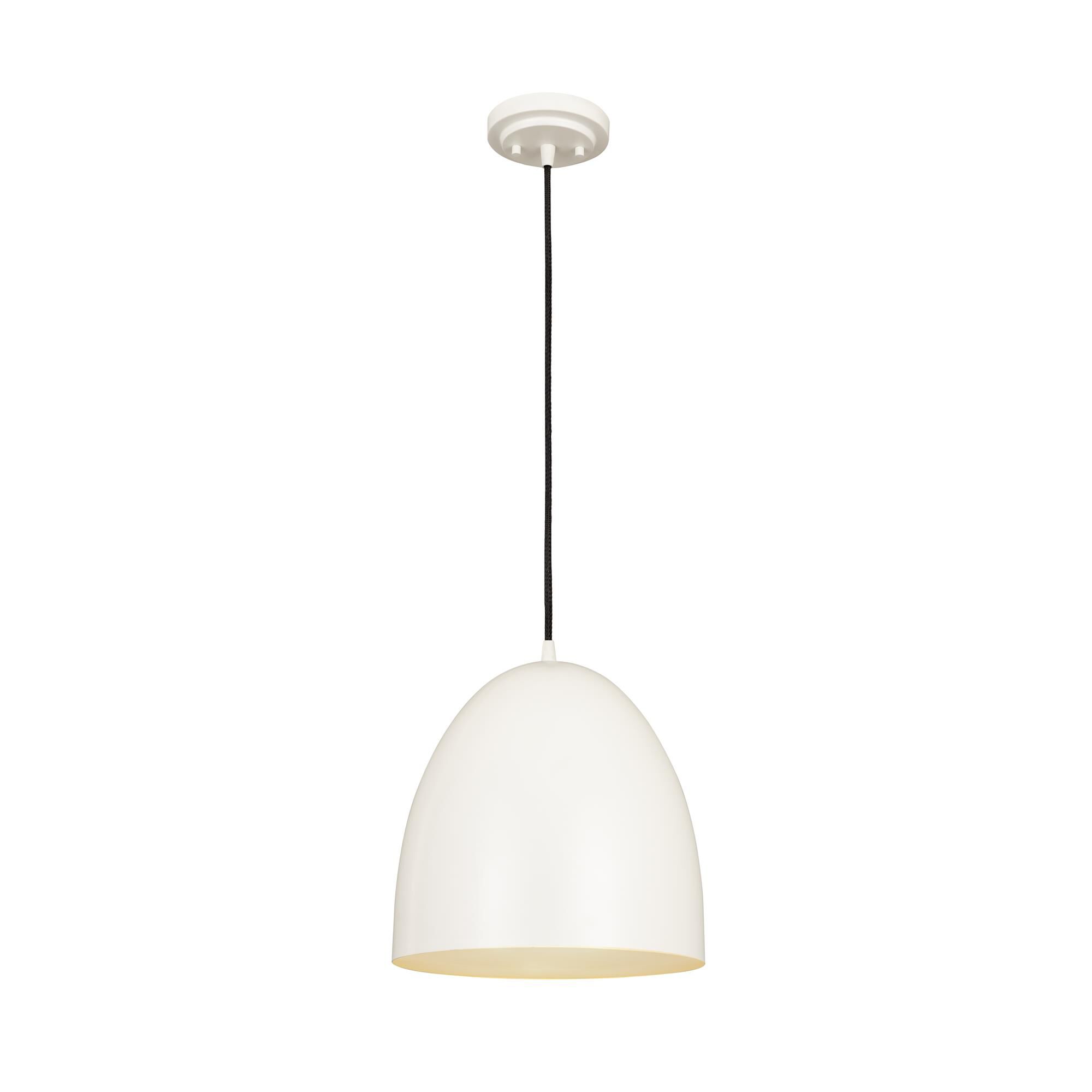 Shown in Matte White finish and Iron glass and Iron shade