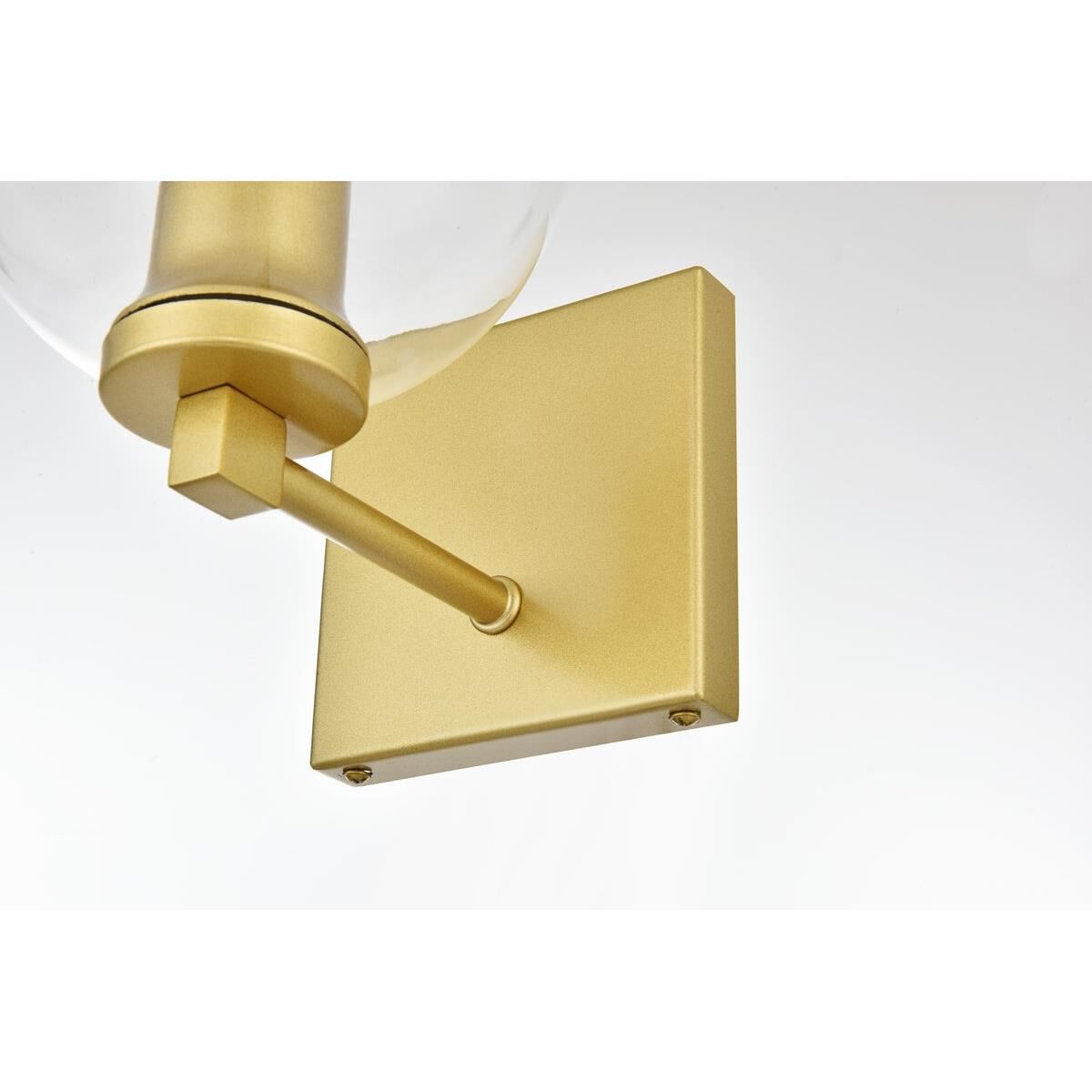 Shown in Brass  finish and Clear glass