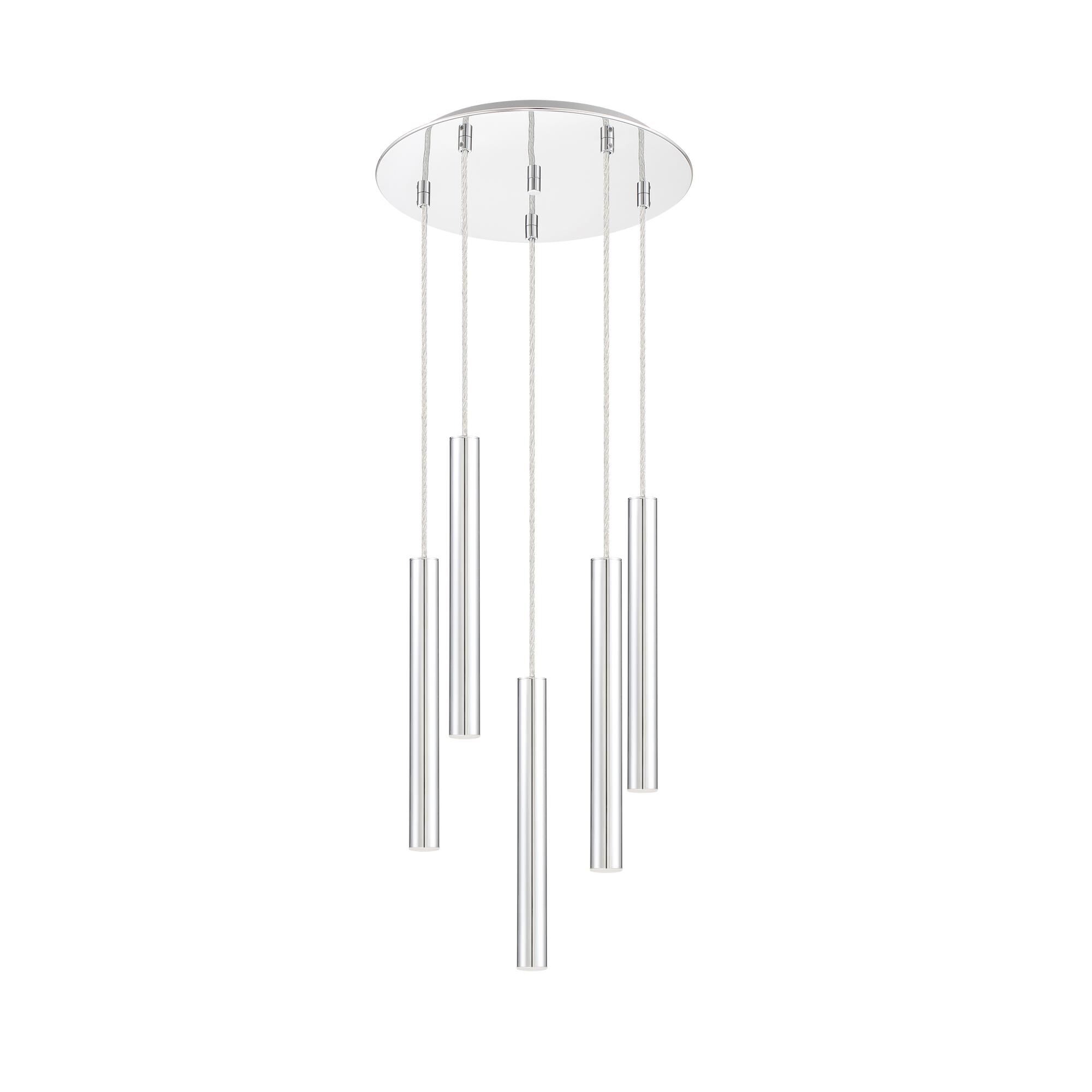 Shown in Chrome finish and Steel glass and Steel shade