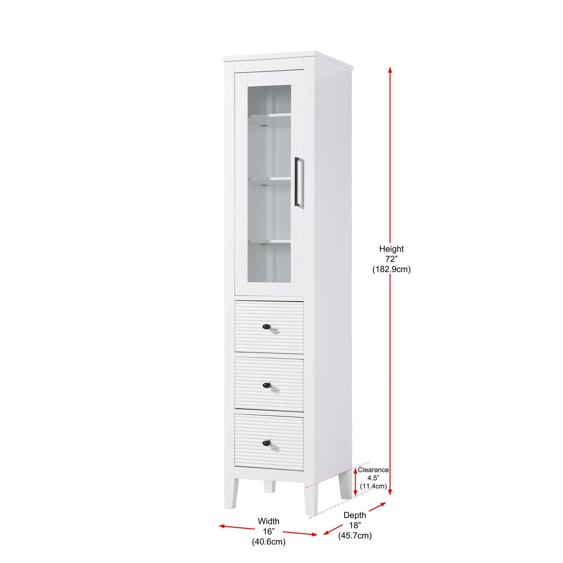 Blakely 72 Inch Storage Cabinet by Elegant Decor