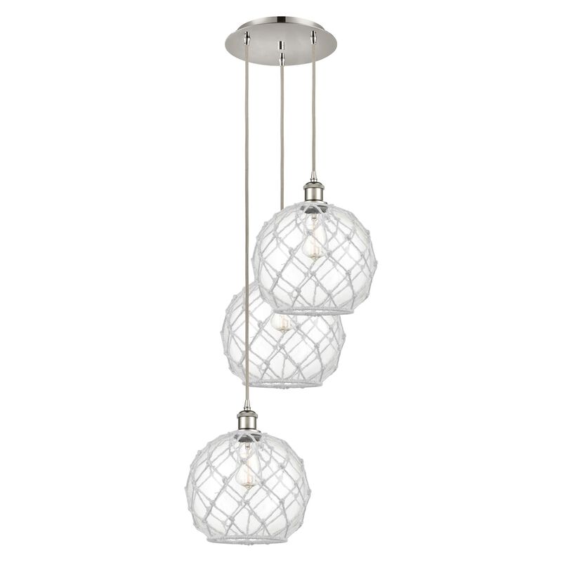 Bruno Marashlian Farmhouse Rope 17 Inch Multi Light Pendant by Innovations Lighting