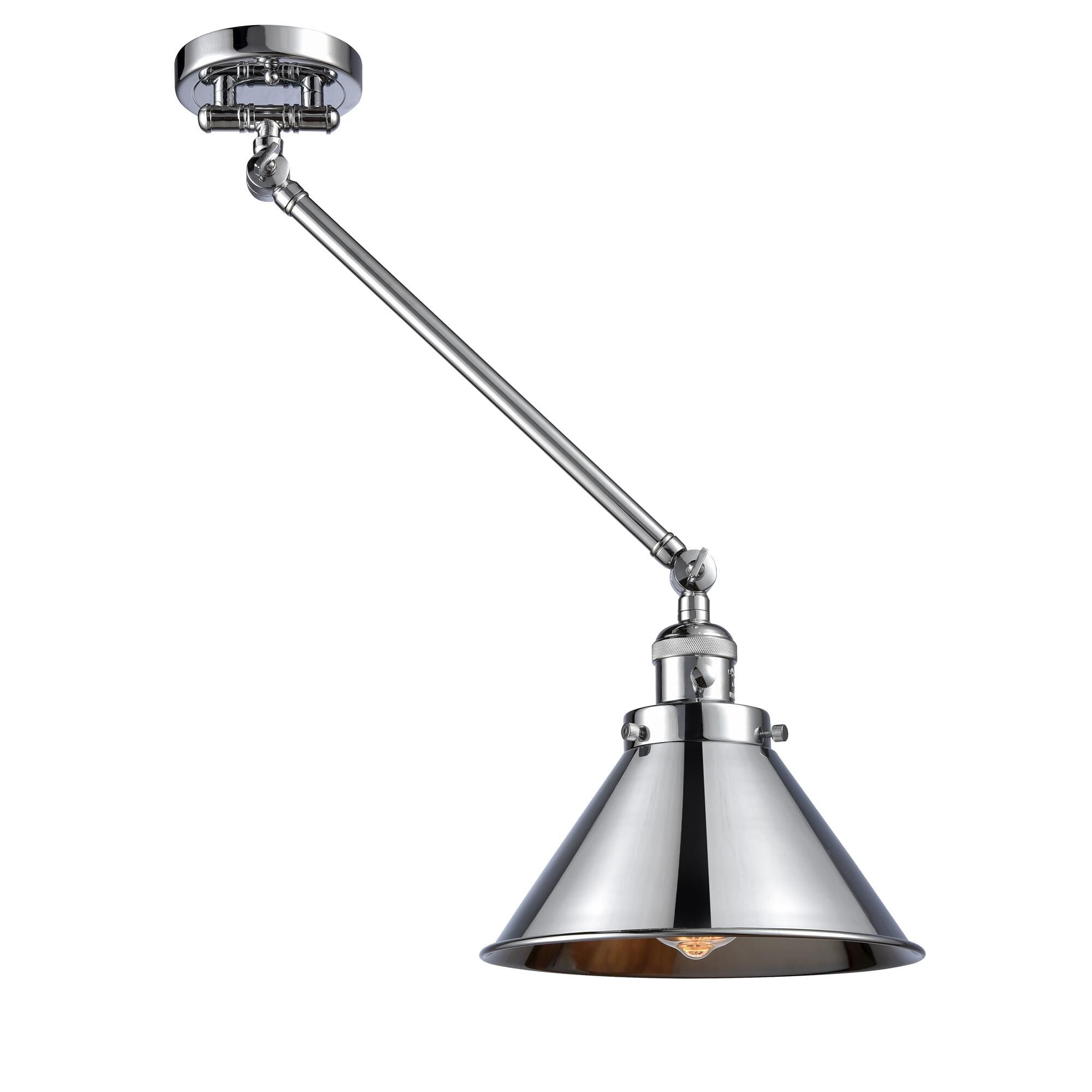 Shown in Polished Chrome finish and Polished Chrome shade