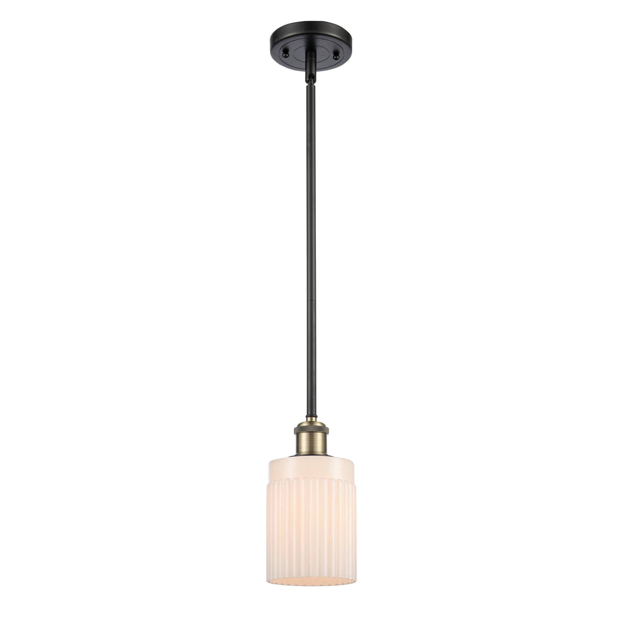 Shown in Black Antique Brass finish and Drum glass and Glass shade