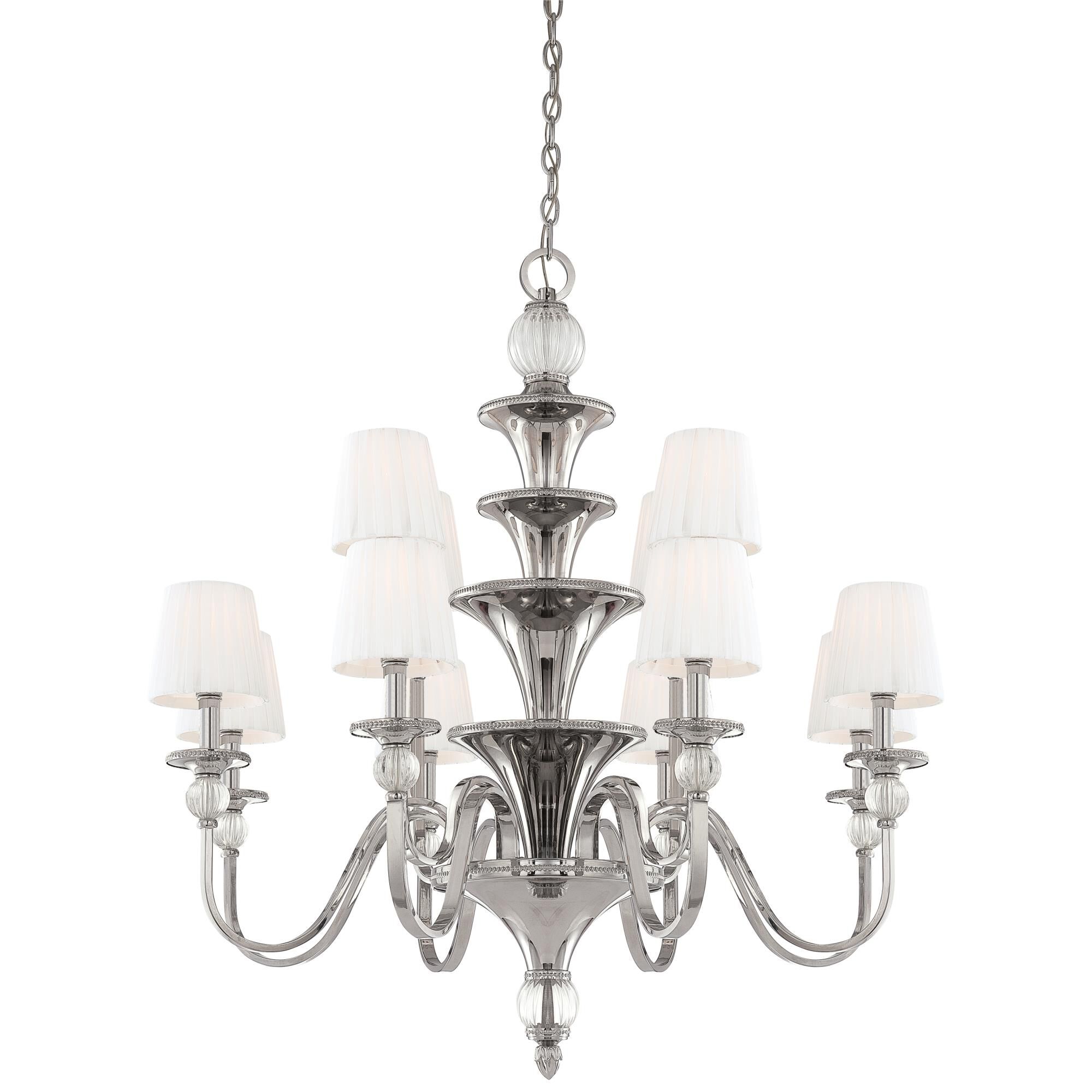 Aise 39 Inch 12 Light Chandelier by Metropolitan Lighting