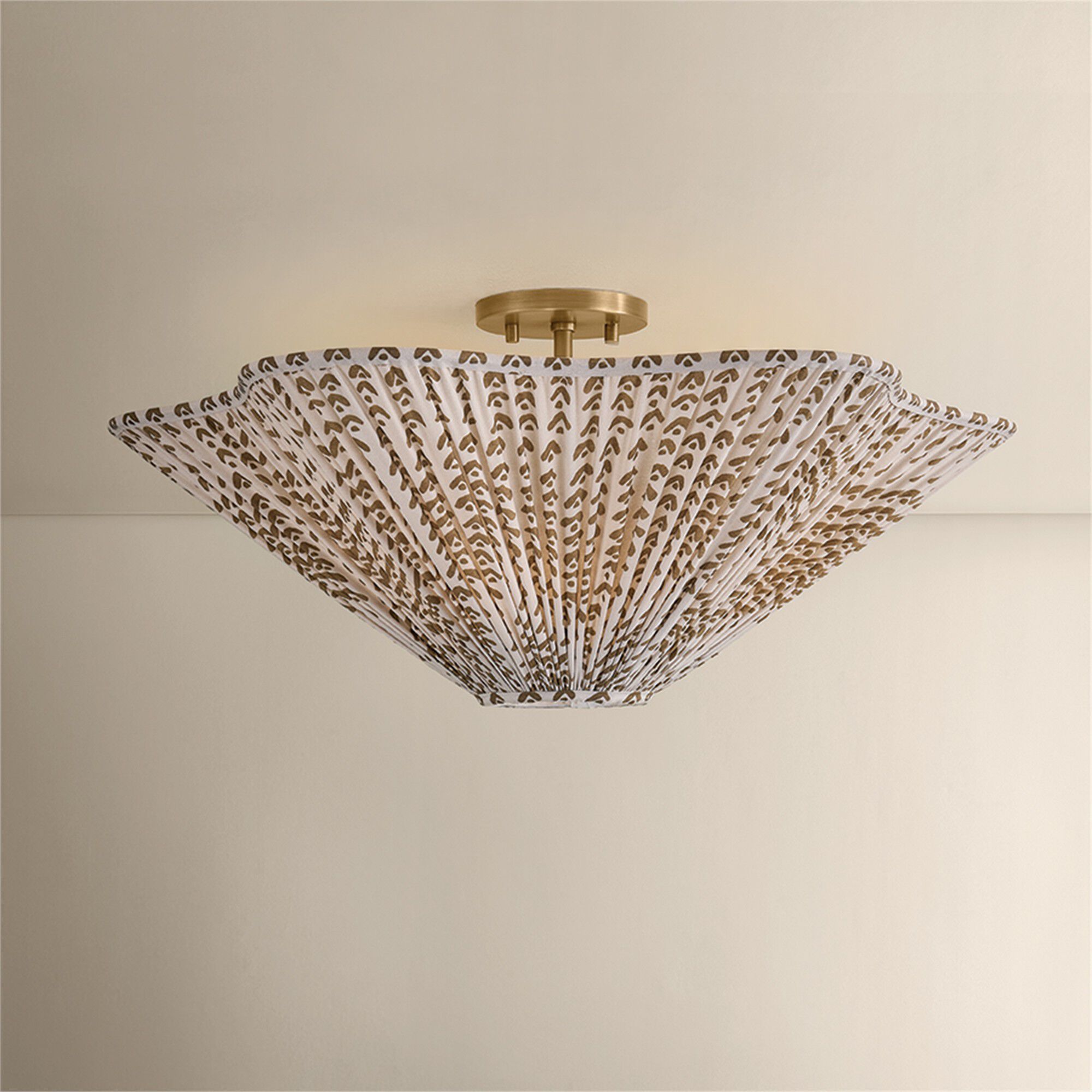 Elle 24 Inch Semi Flush Mount,