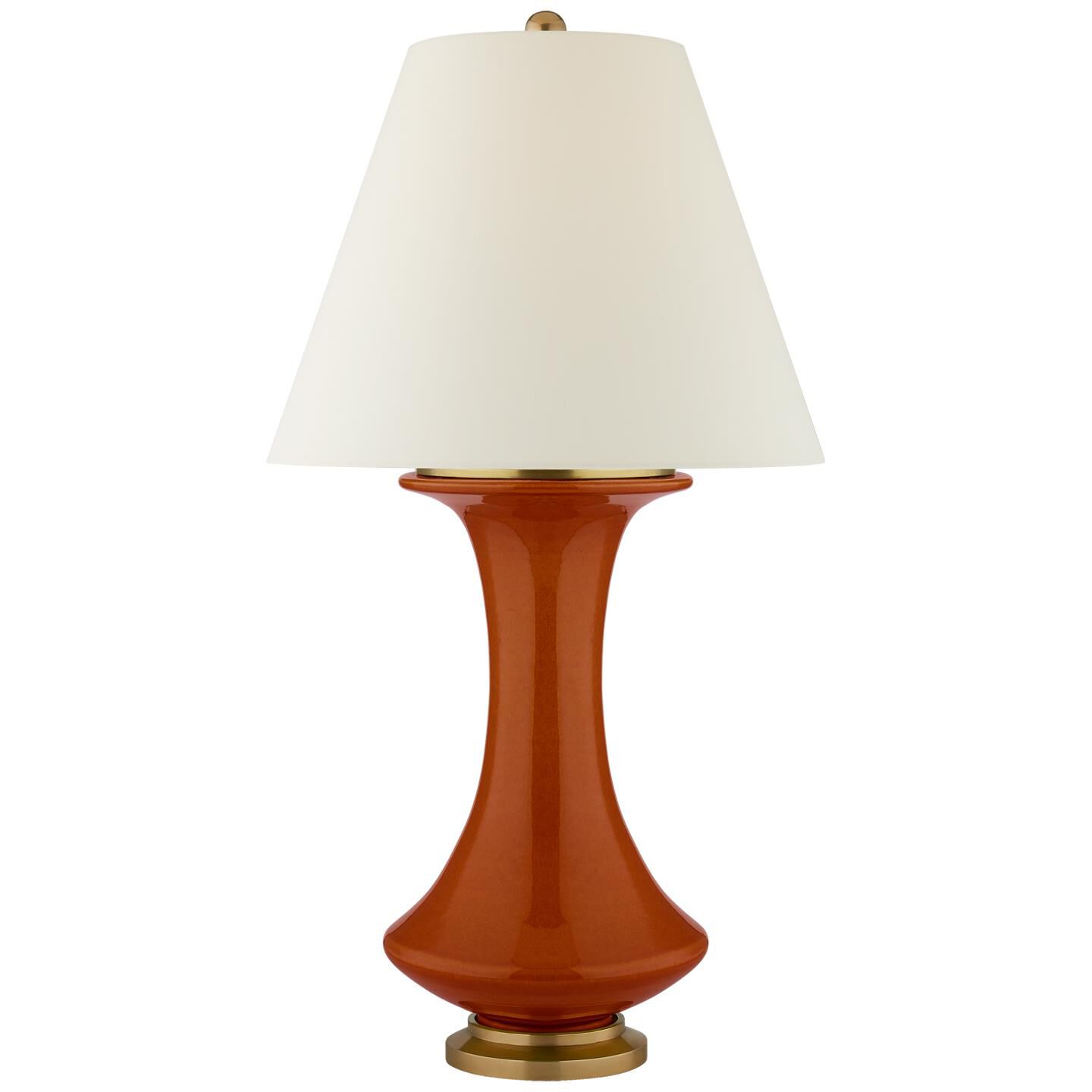 Shown in Cinnabar finish and Natural Percale shade