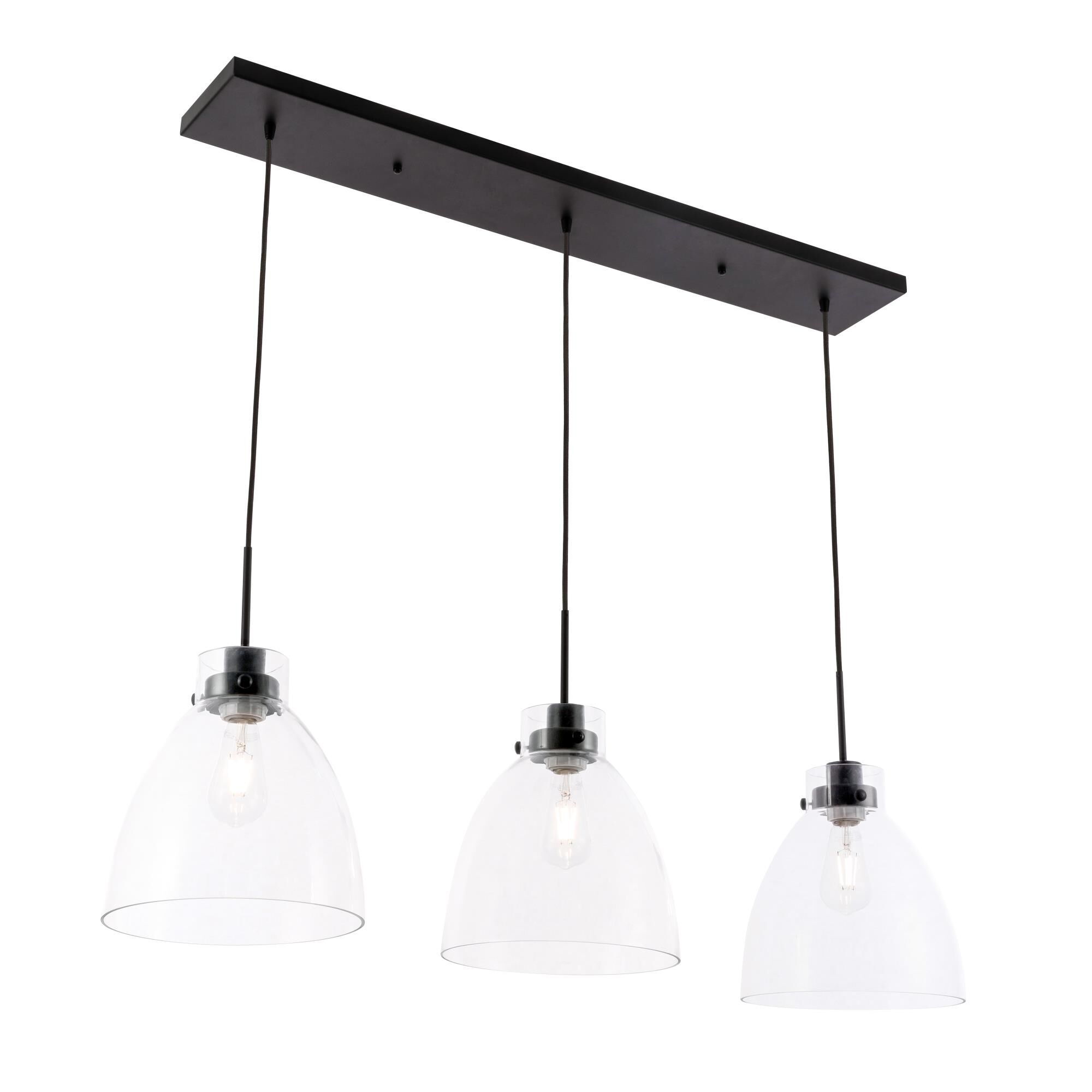 Frey 42 Inch 3 Light Linear Suspension Light by Elegant Lighting