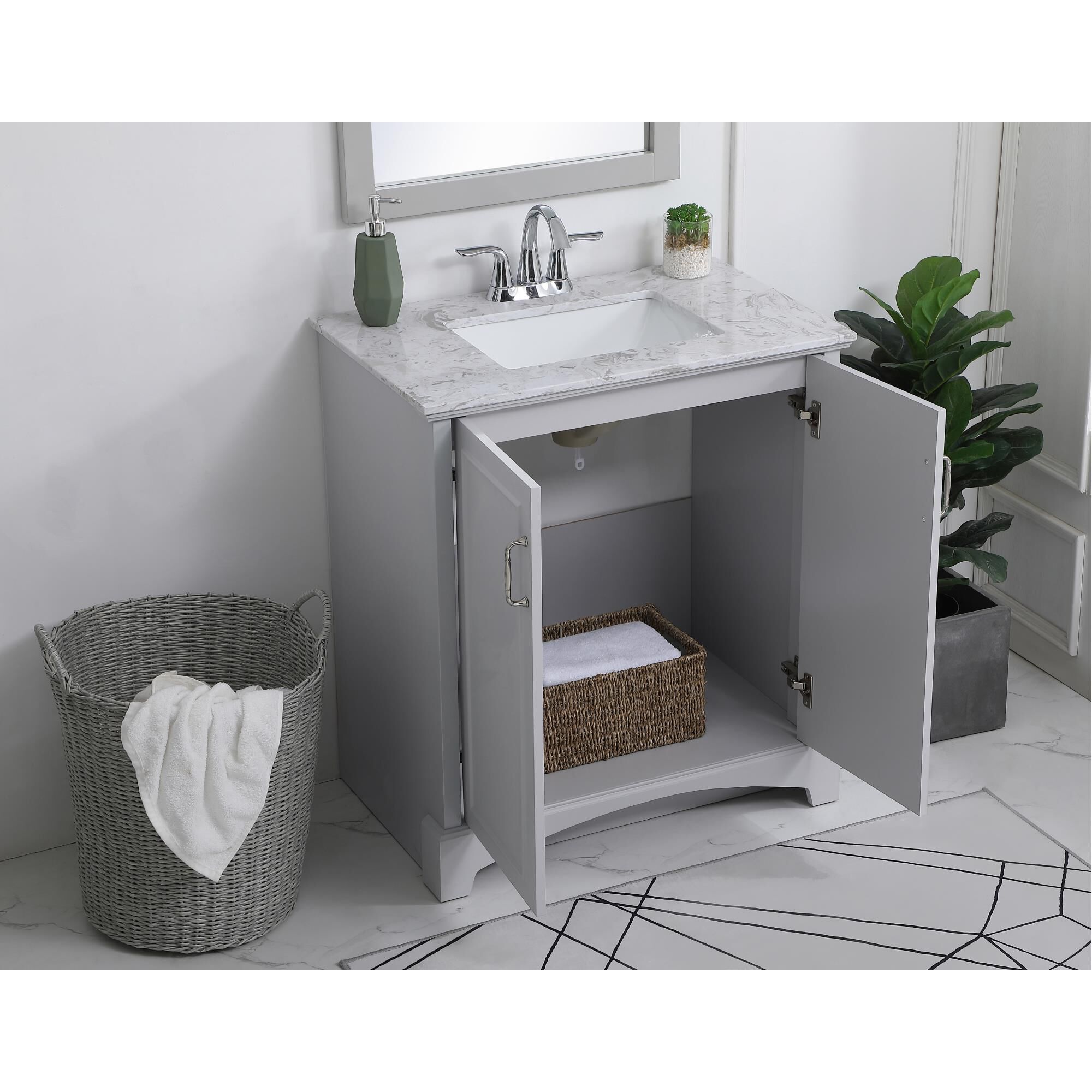Hampson Bath Vanity by Elegant Decor