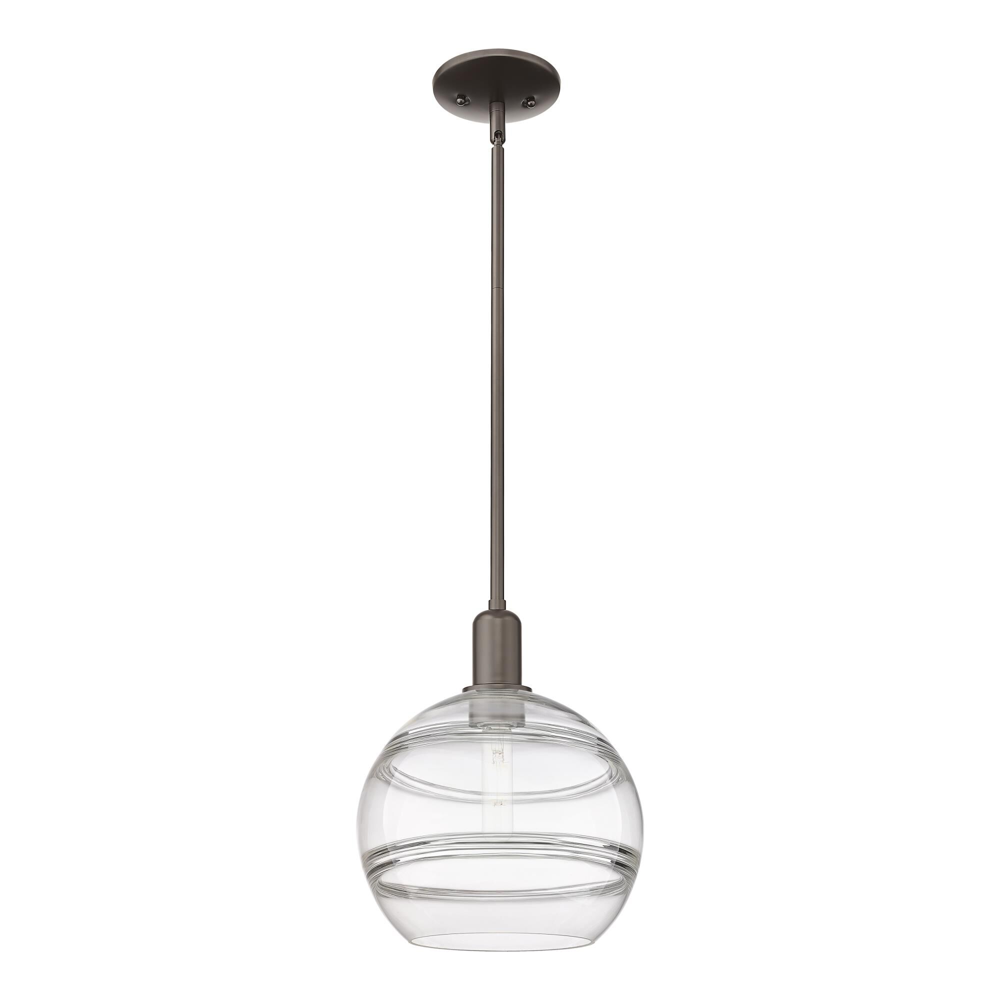 Shown in Oil Rubbed Bronze finish and Clear glass